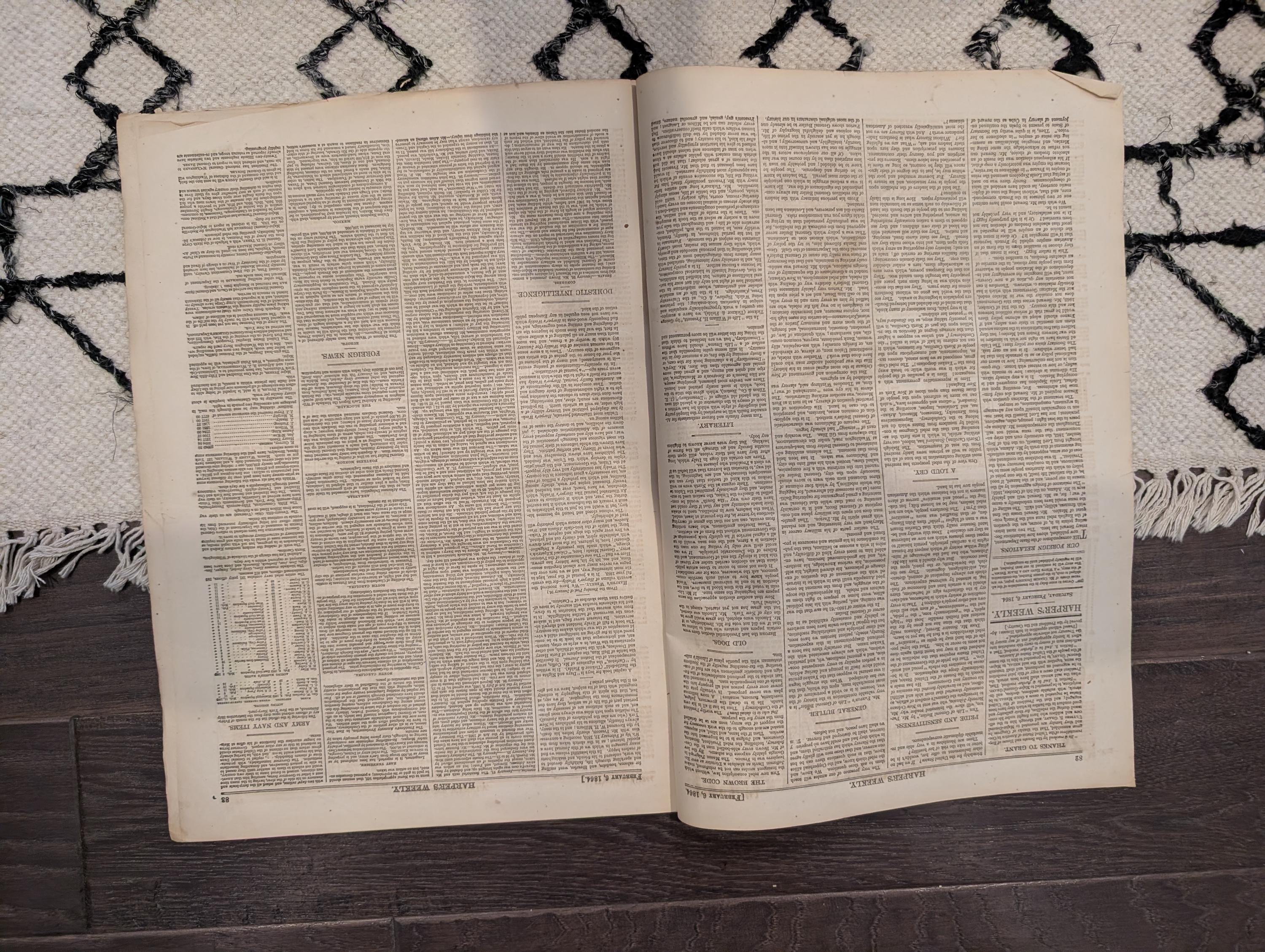 Harper's Weekly 1864 Winslow Homer Feb 06 Thomas Nast John Clem