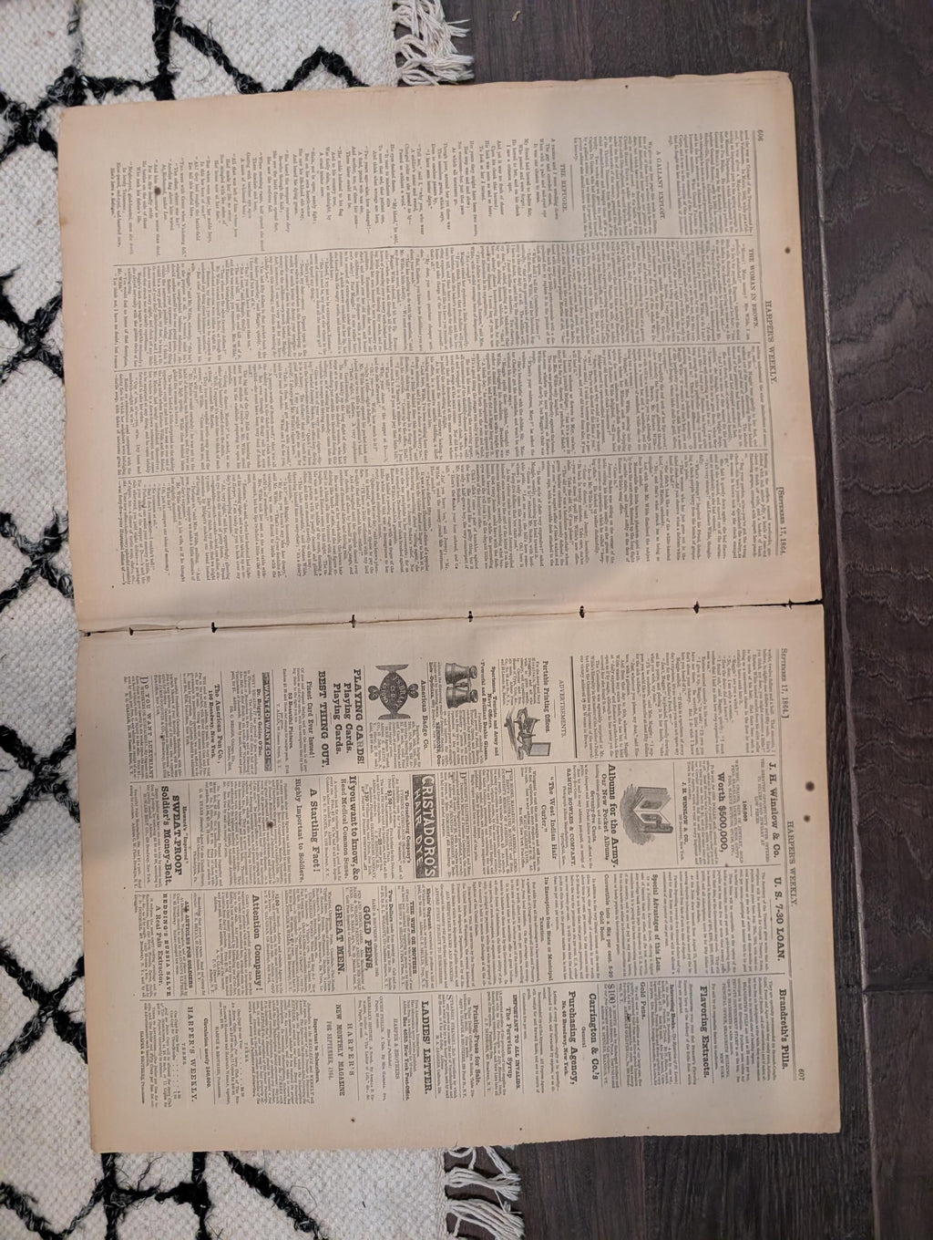 1864 George McClellan Harper's Weekly September 17 Admiral Farragut Mobile Bay