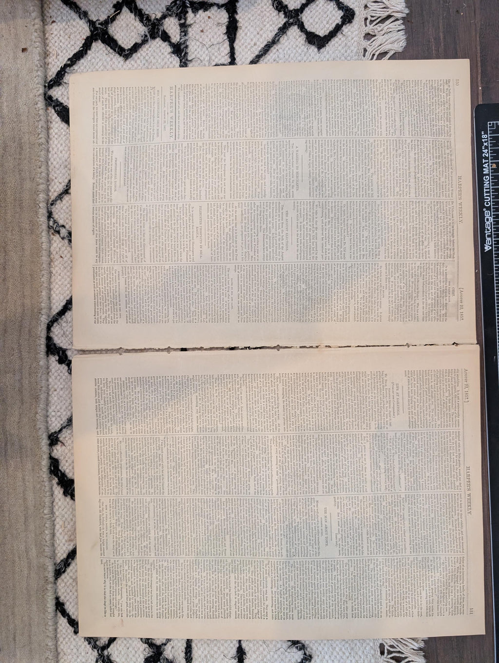 1857 Washington Territory Frontier Harper's Weekly August 22 White Mountains