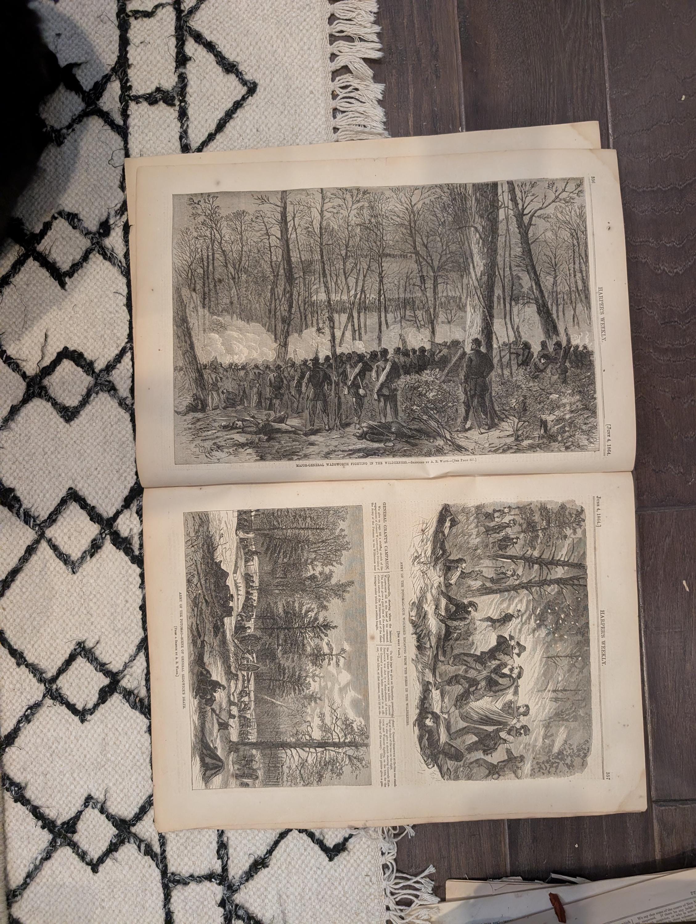 Harper's Weekly 1864 William T. Sherman June 04 Dug Gap Georgia