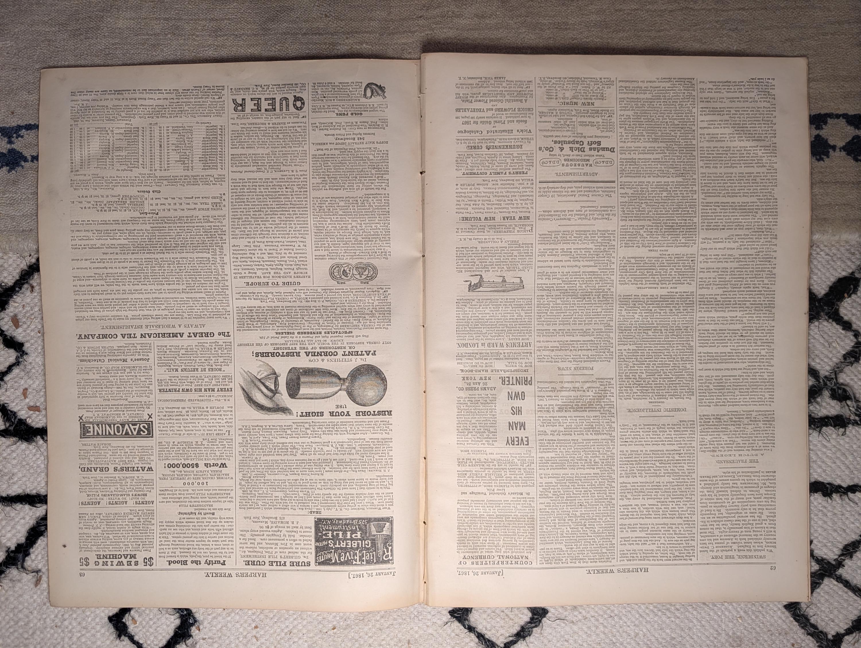1867 Oaks Mine Disaster England, Roscoe Conkling Portrait — Jan 26