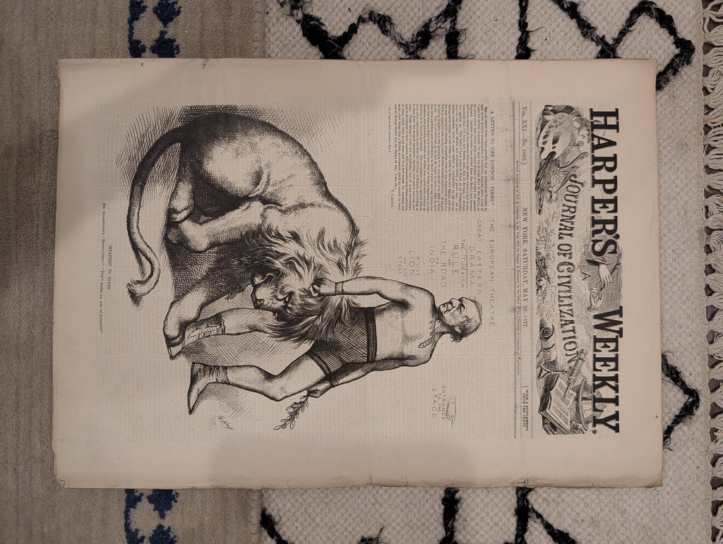 1877 Westminster Dog Show, Nast Czar War, Circular Ironclad, Barnum — May 26