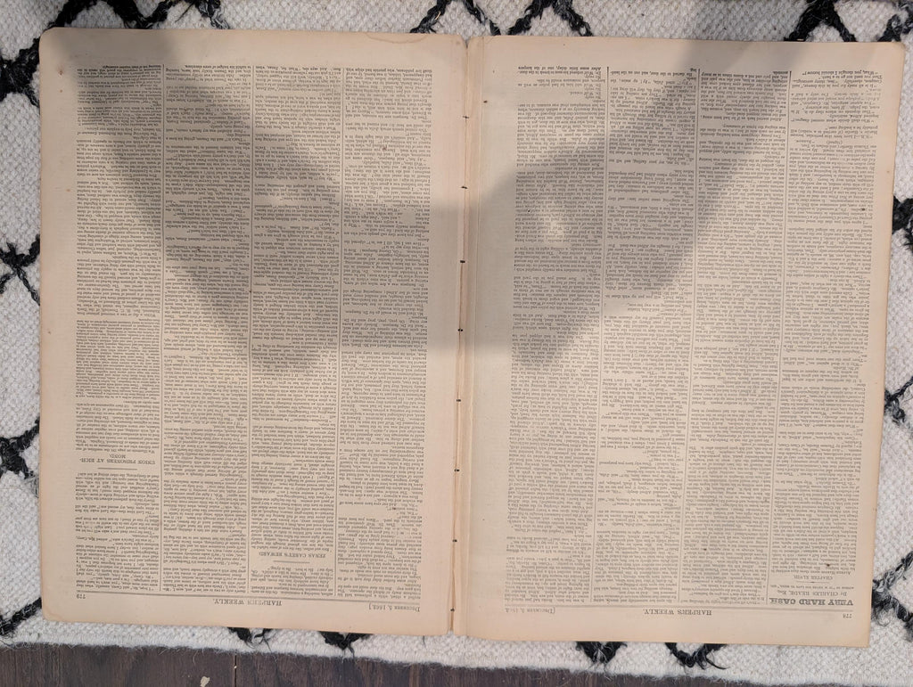 Harper’s Weekly, December 5, 1863 – The President’s Hymn, Thanksgiving Issue, Union Allegory, Civil War Newspaper