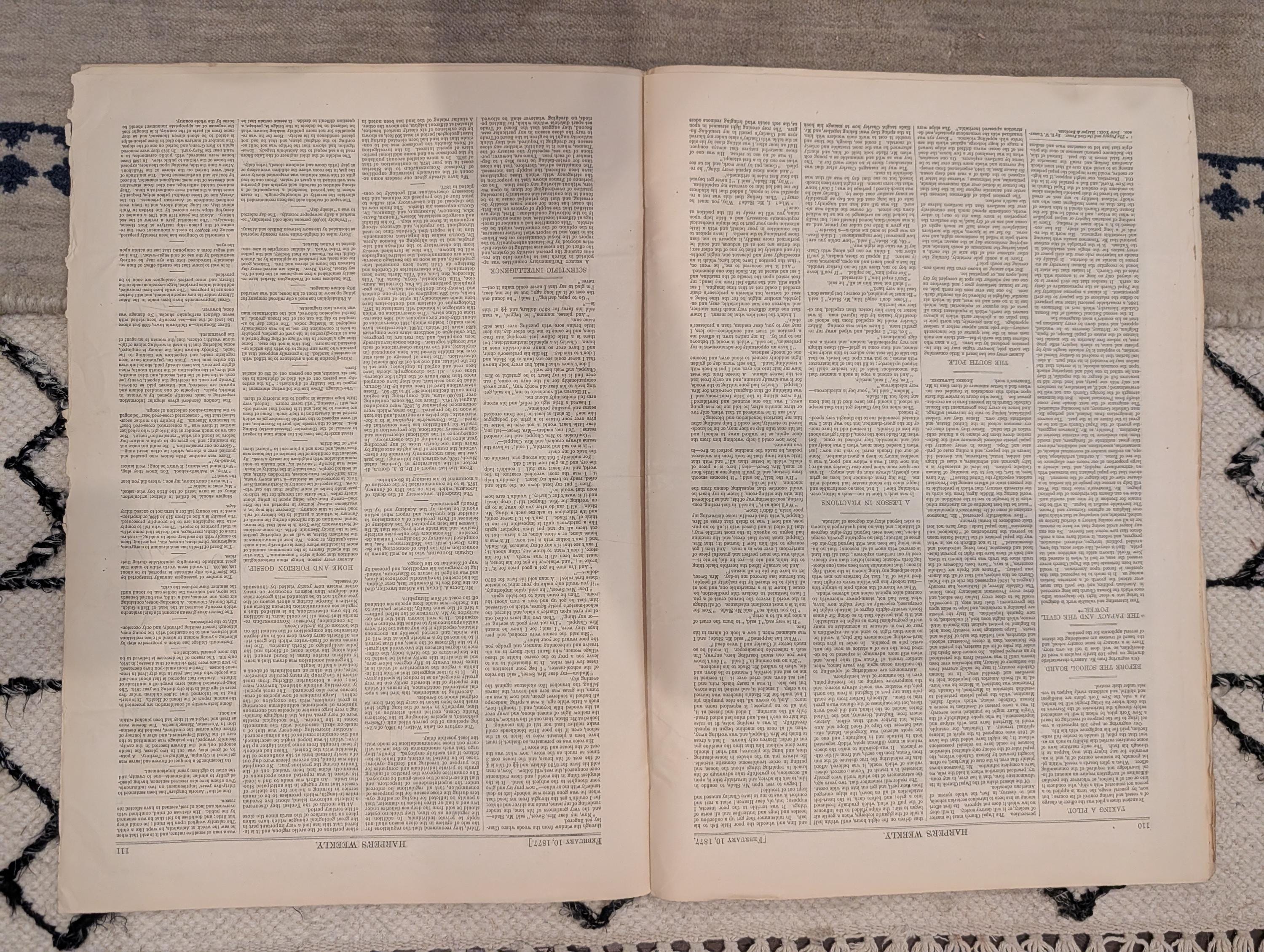 1877 Nast Boss Tweed, Mammoth Cave, Challenger in Japan, Hawaii — Feb 10