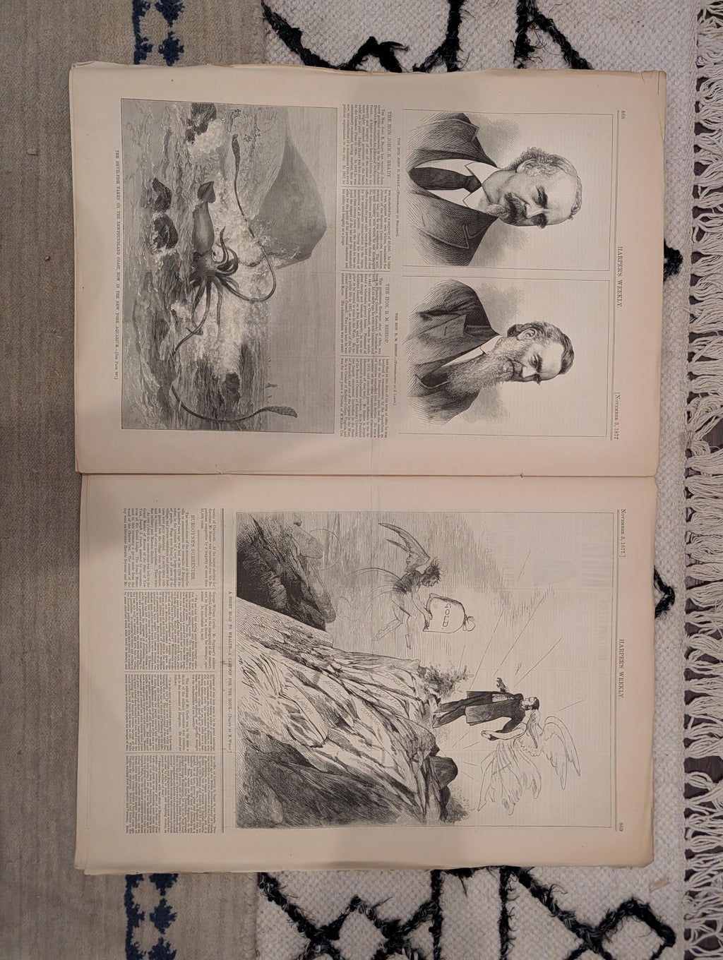 1877 Hot Springs Arkansas, Nast Tiger & Lamb, Shipka Pass — Nov 3