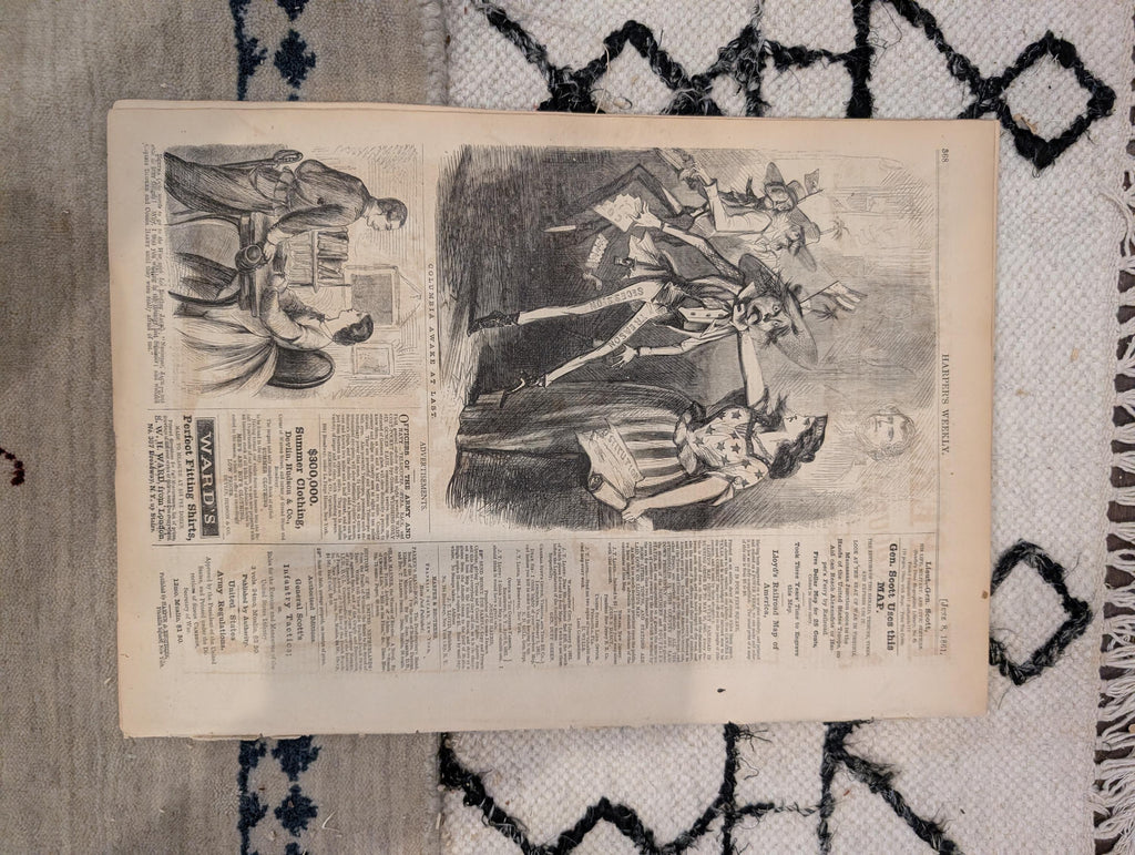 1861 Winslow Homer Long Bridge Harper's Weekly June 08 Ellsworth Zouaves