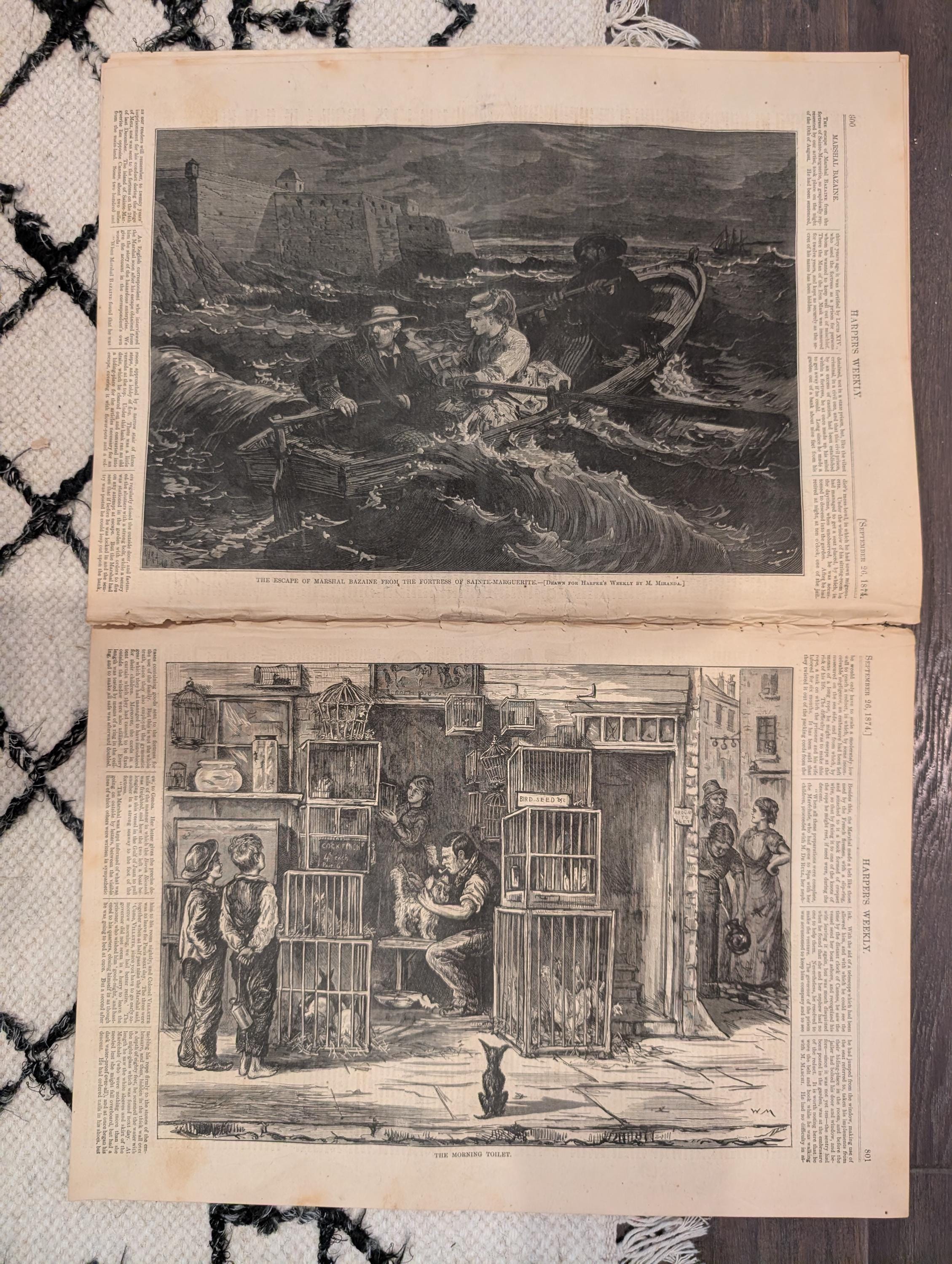 1874 Irish Emigrants Queenstown, Brigham Young's Wives, Nast — Sep 26