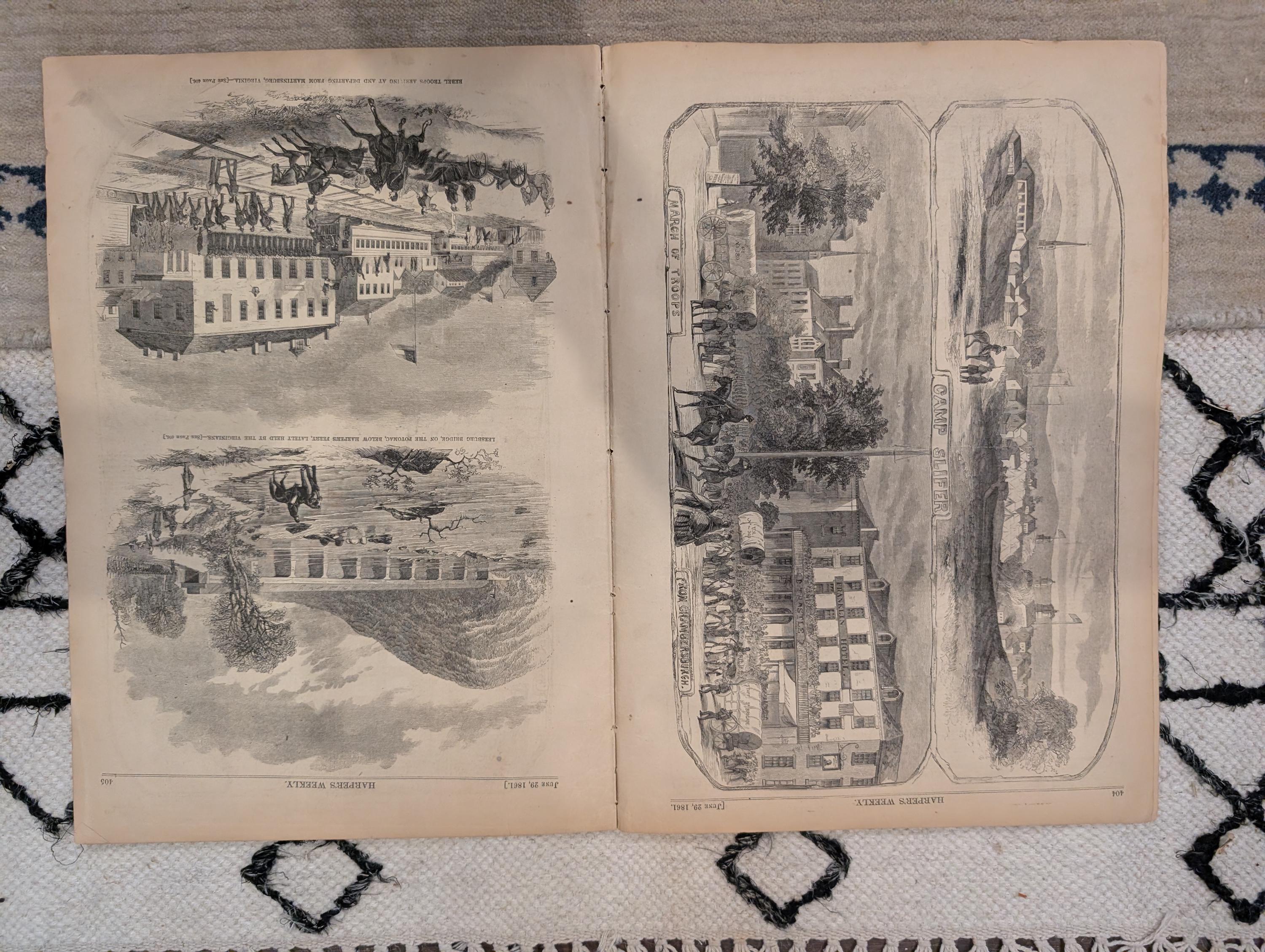 1861 Winslow Homer Havelocks Harper's Weekly June 29 Big Bethel Zouaves