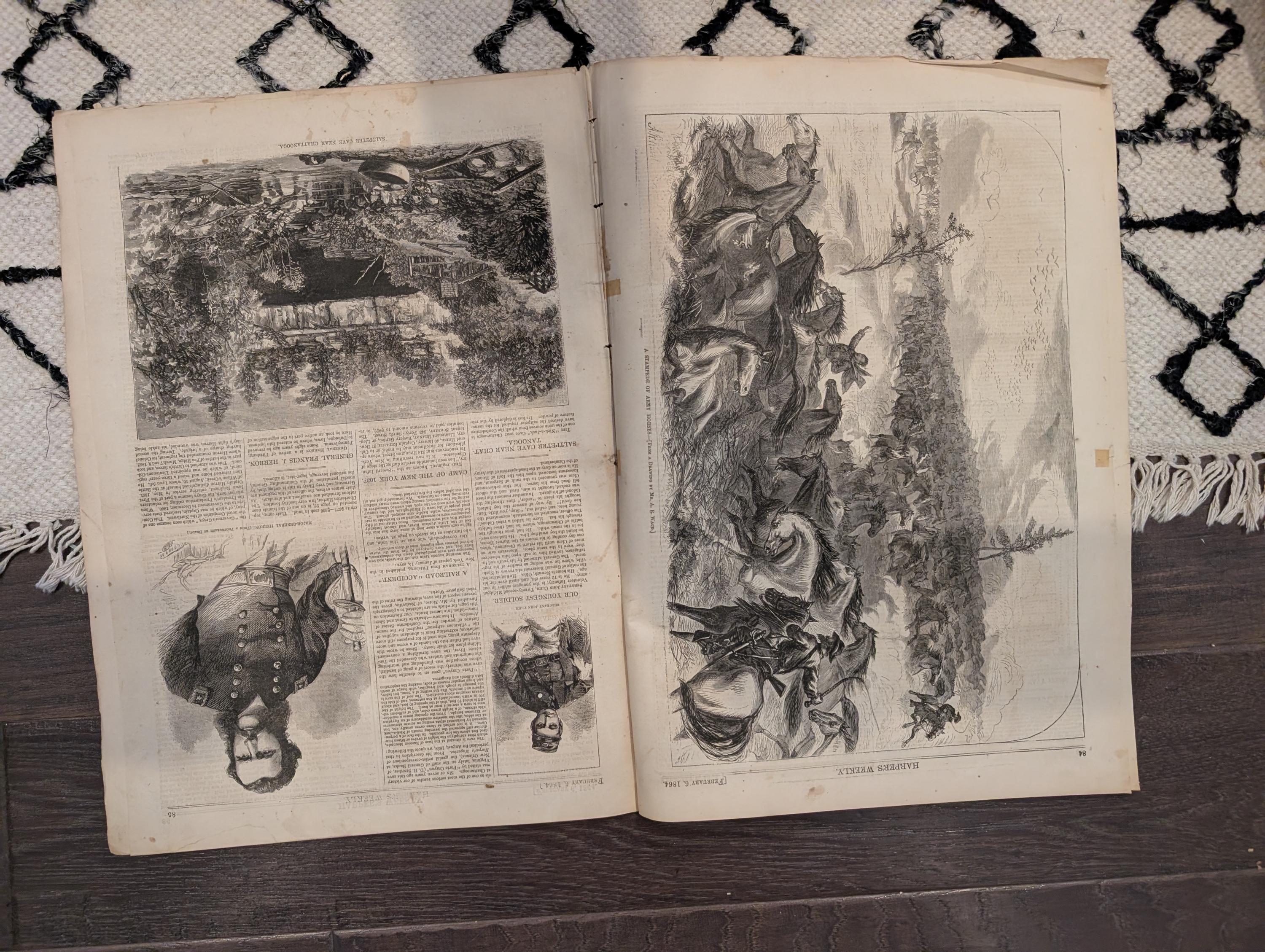 Harper's Weekly 1864 Winslow Homer Feb 06 Thomas Nast John Clem