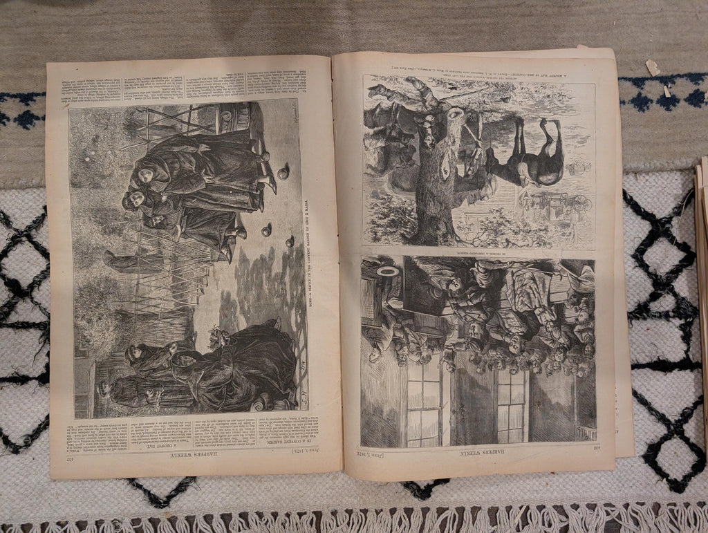 1872 Playing Bocci Rome Harper's Weekly June 01 Thomas Nast Horace Greeley