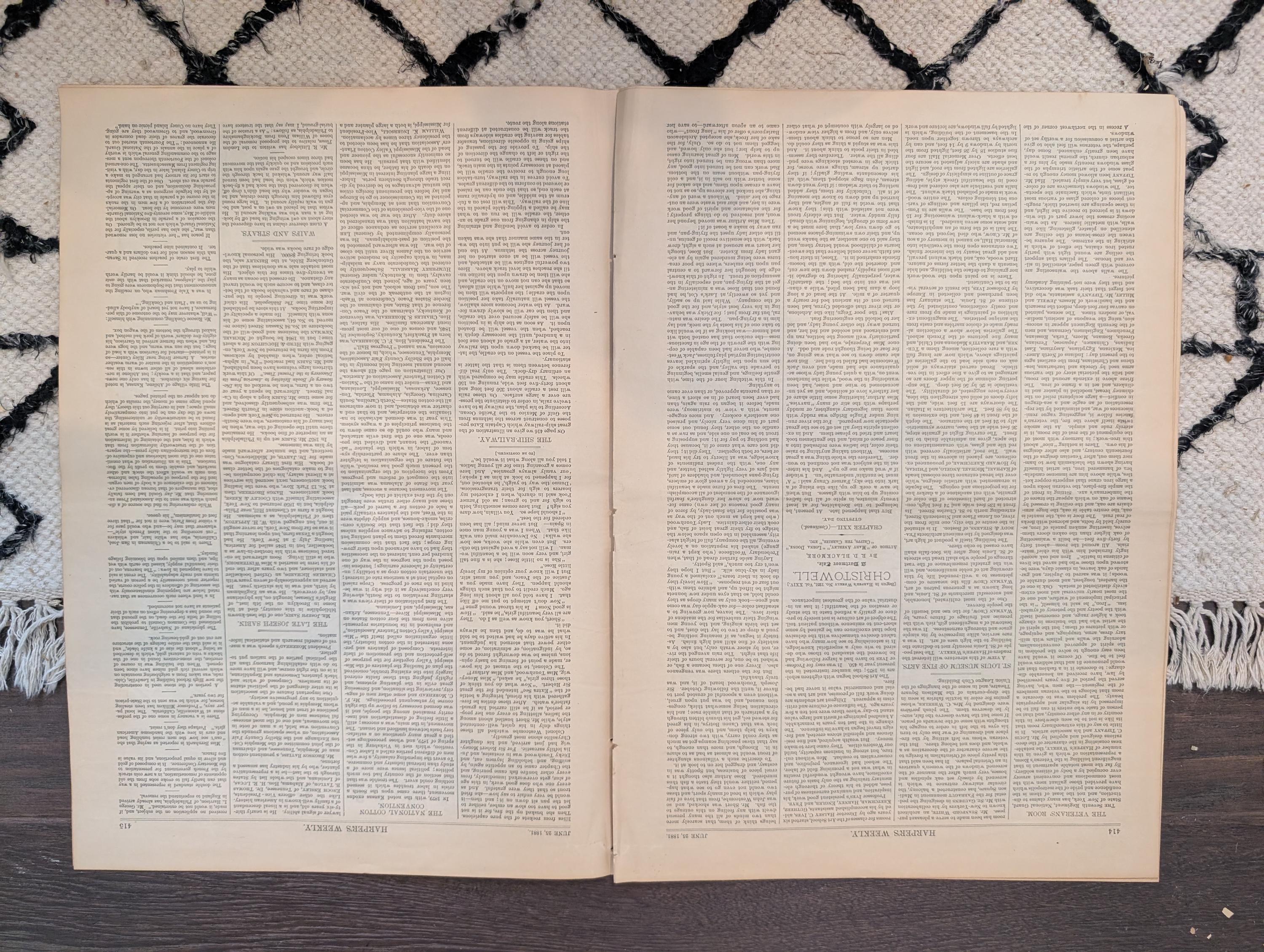 1881 Nast "Falling Off of Bosses," Malta Sailors, 7th Regiment Armory — Jun 25