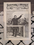 1876 Moody Revival PT Barnum Hippodrome, Nast Jeff Davis, London Emigrants — Mar 11