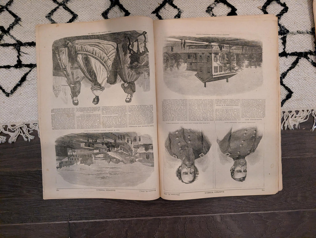 1864 Abraham Lincoln Longer Harper's Weekly November 26 Atlanta & Florida