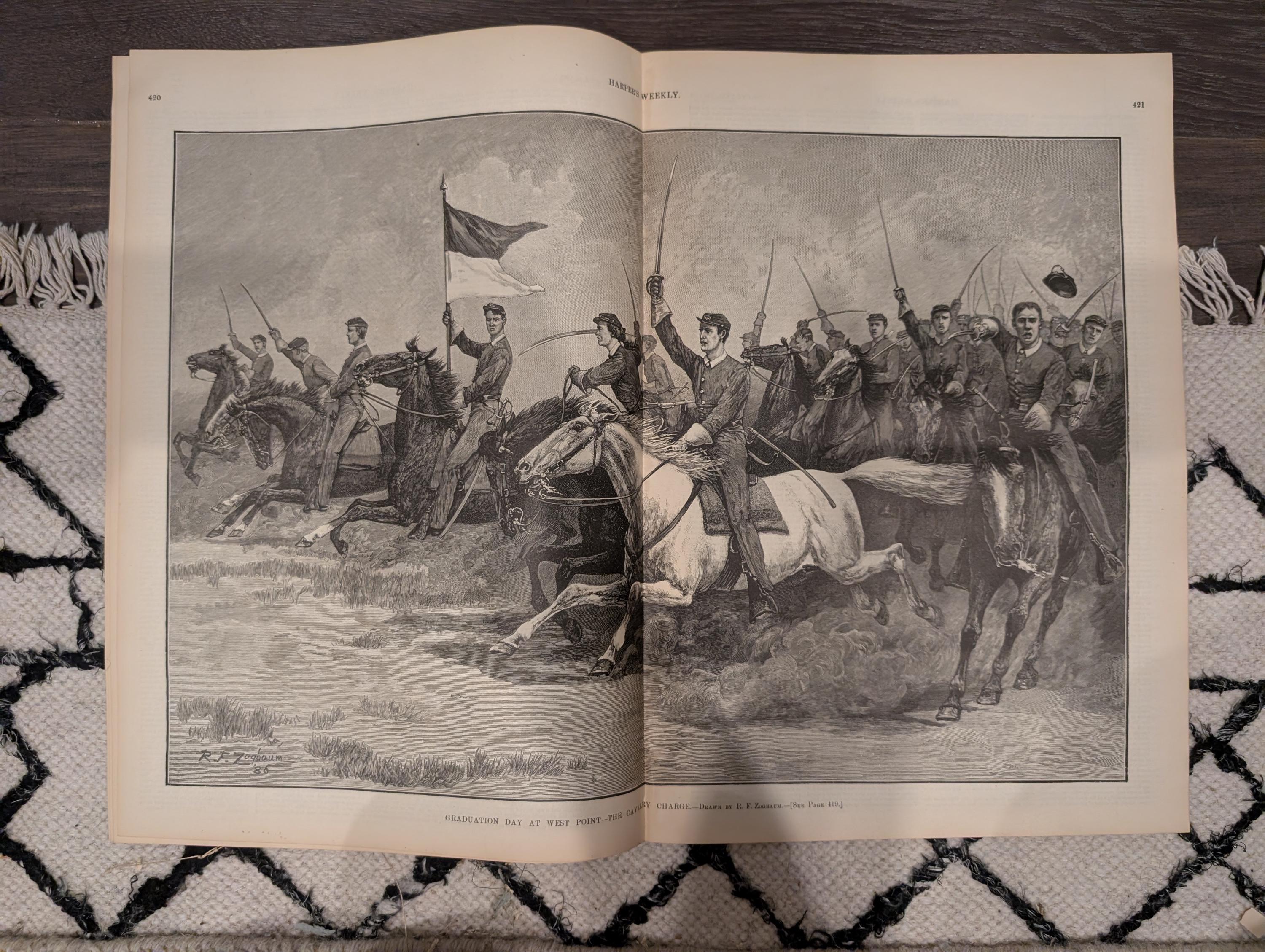 Harper’s Weekly — June 11, 1887 — West Point, Colorado, Nashville, Saranac Lake — Howard Pyle Front Page
