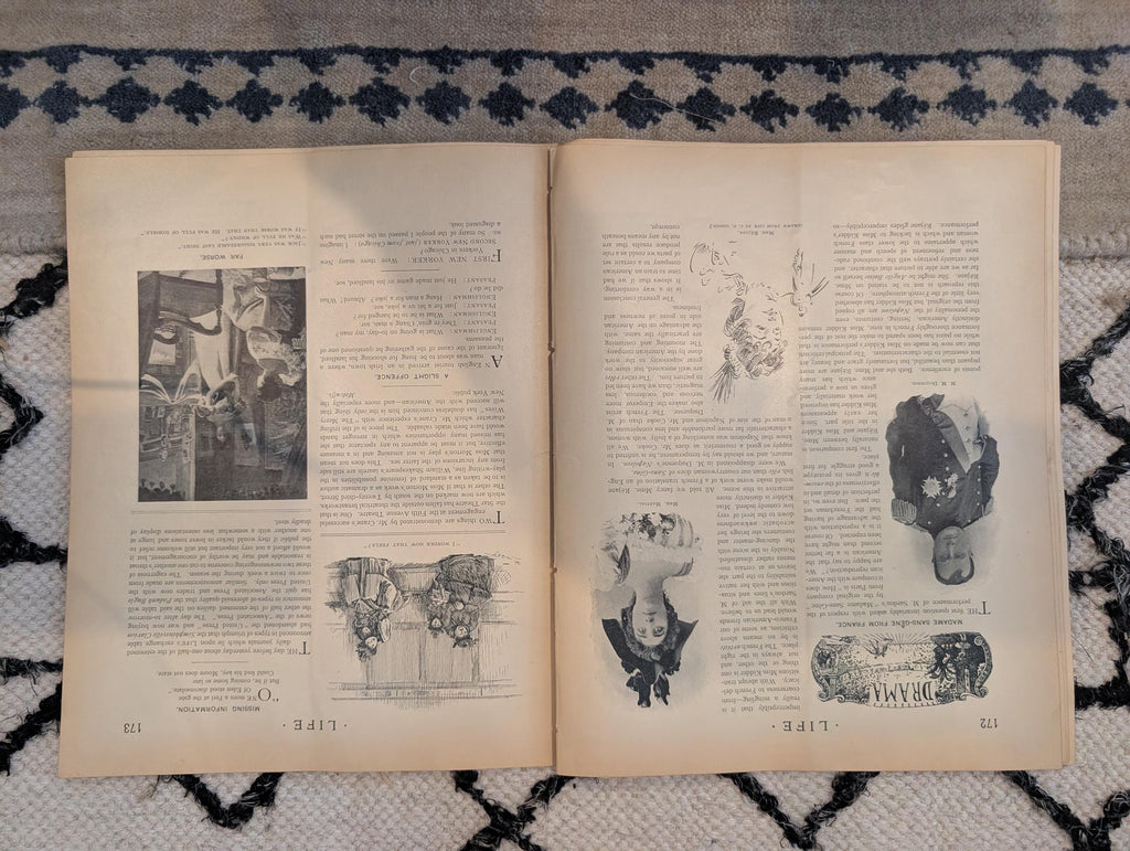 1895 LIFE Magazine — Marion Crawford, Madame Sans-Gêne, Golf, Pabst — March 14