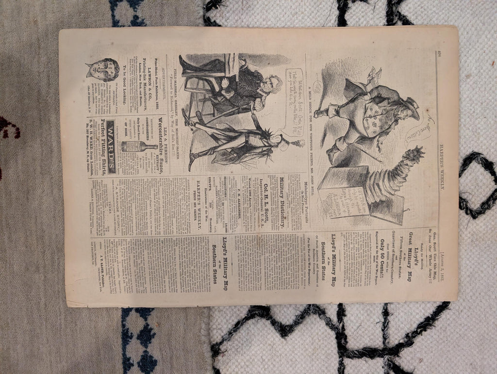 1861 Battle of Bull Run Harper's Weekly August 03 Mississippi Wildcats McClellan