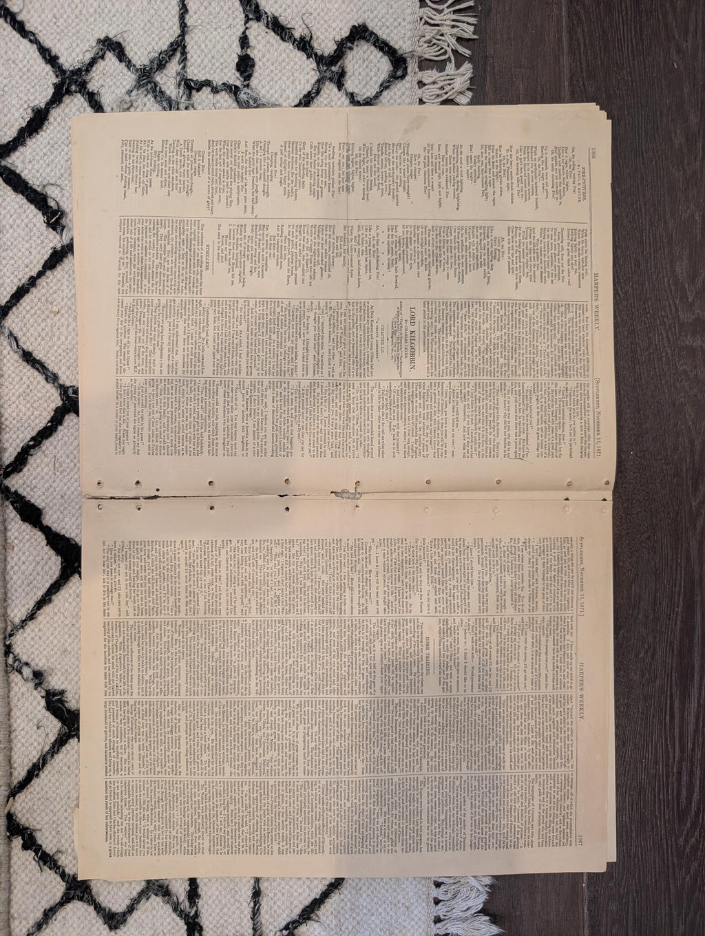 1871 Great Chicago Fire Ruins, Nast "Tammany Tiger Loose," Château Lafite Harvest — Nov 11