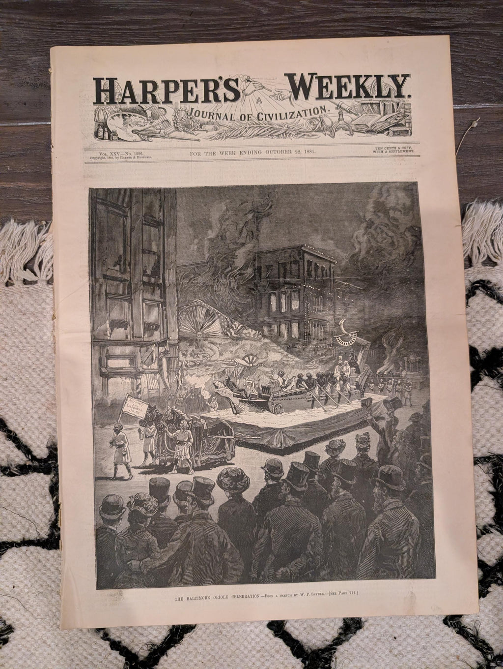 1881 Cornwallis Surrender Yorktown Centennial, Howard Pyle Supplement, Baltimore — Oct 22