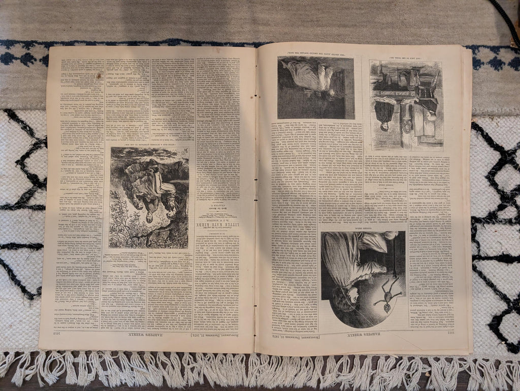 1872 Horace Greeley Portrait Harper's Weekly Dec 21 Nast Centerfold