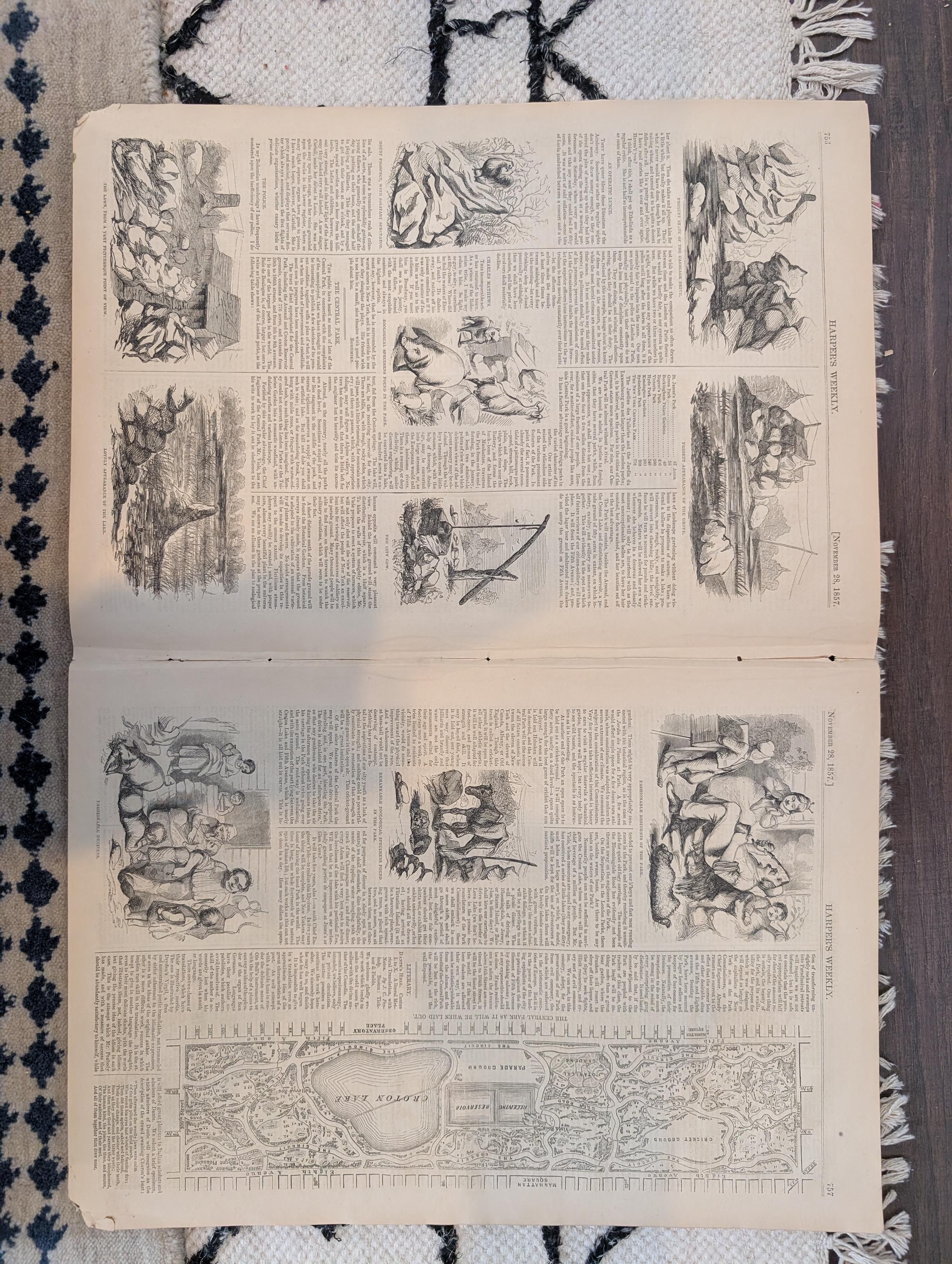 1857 Charles Dickens FINAL Harper's Weekly November 28 Brigham Young Utah War