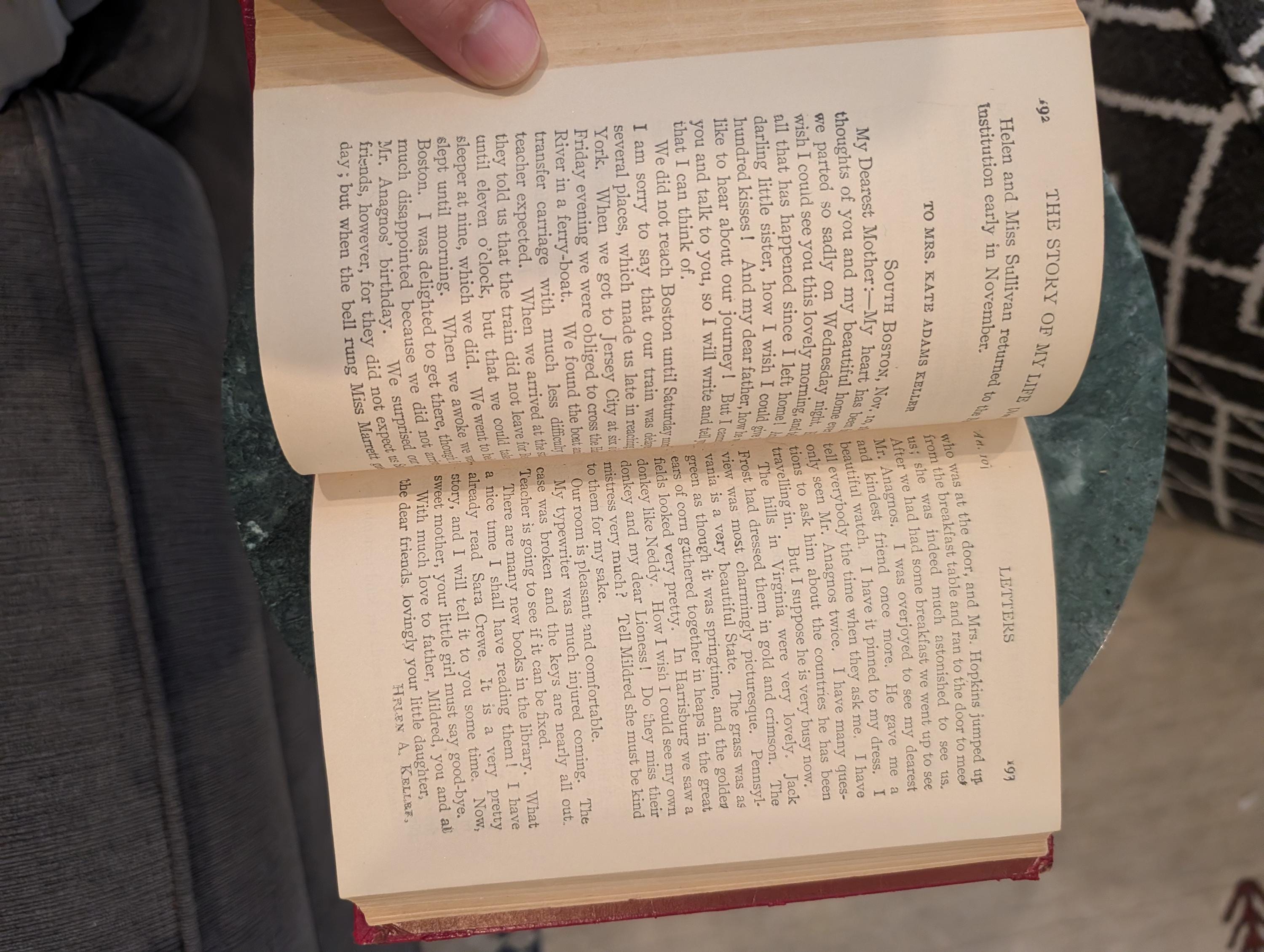 INSCRIBED Helen Keller *Association Copy*, "Story of My Life." 1924