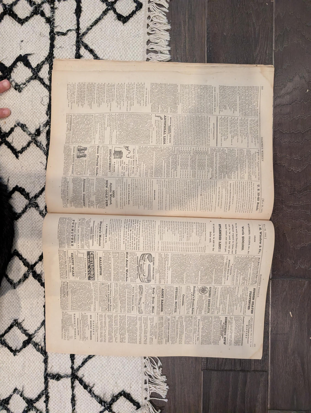 1864 Ulysses S. Grant Harper's Weekly  May 28 Fight It Out All Summer