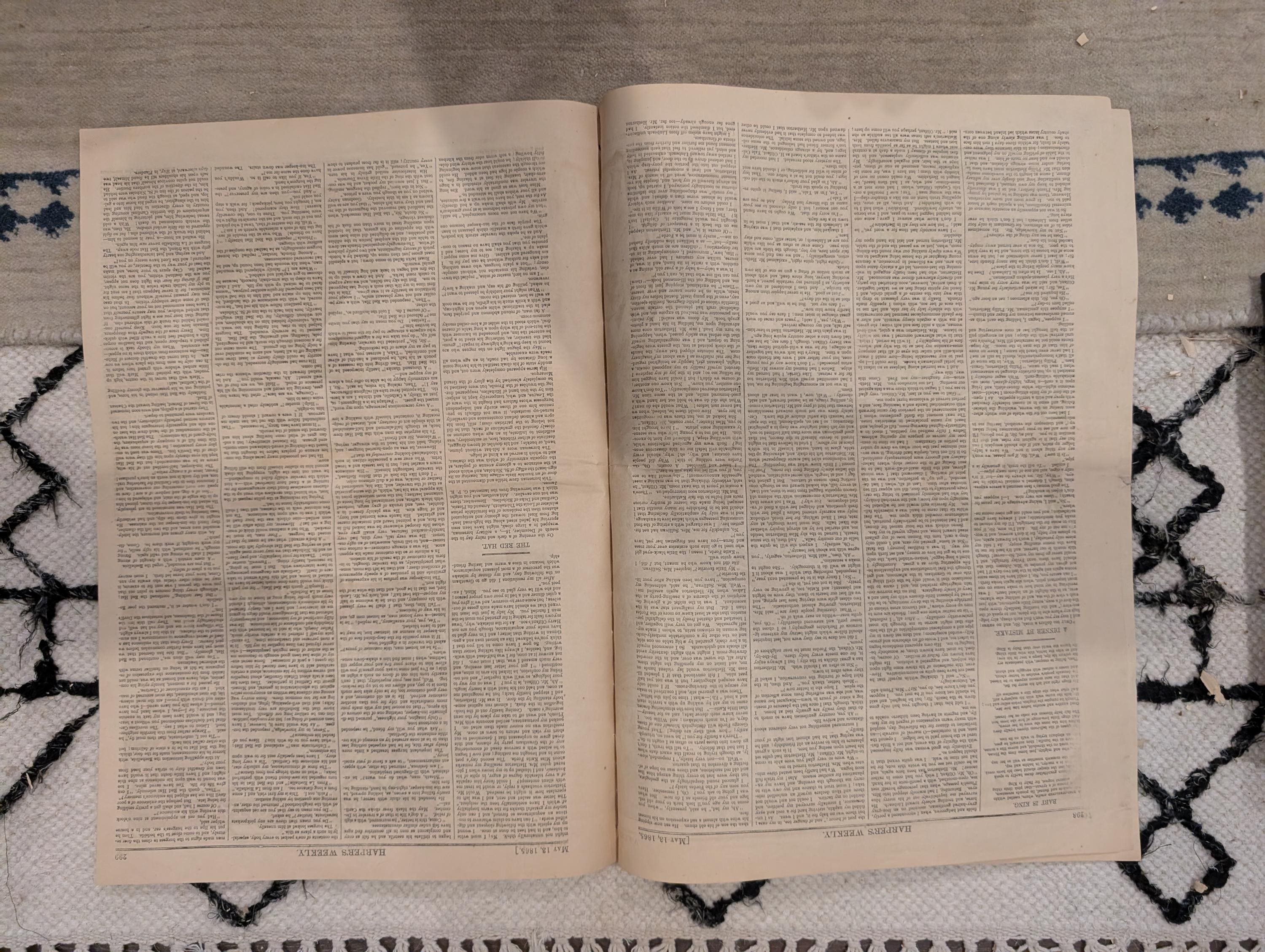 1865 Capture of Booth Harper's Weekly May 13 Lincoln Funeral Procession
