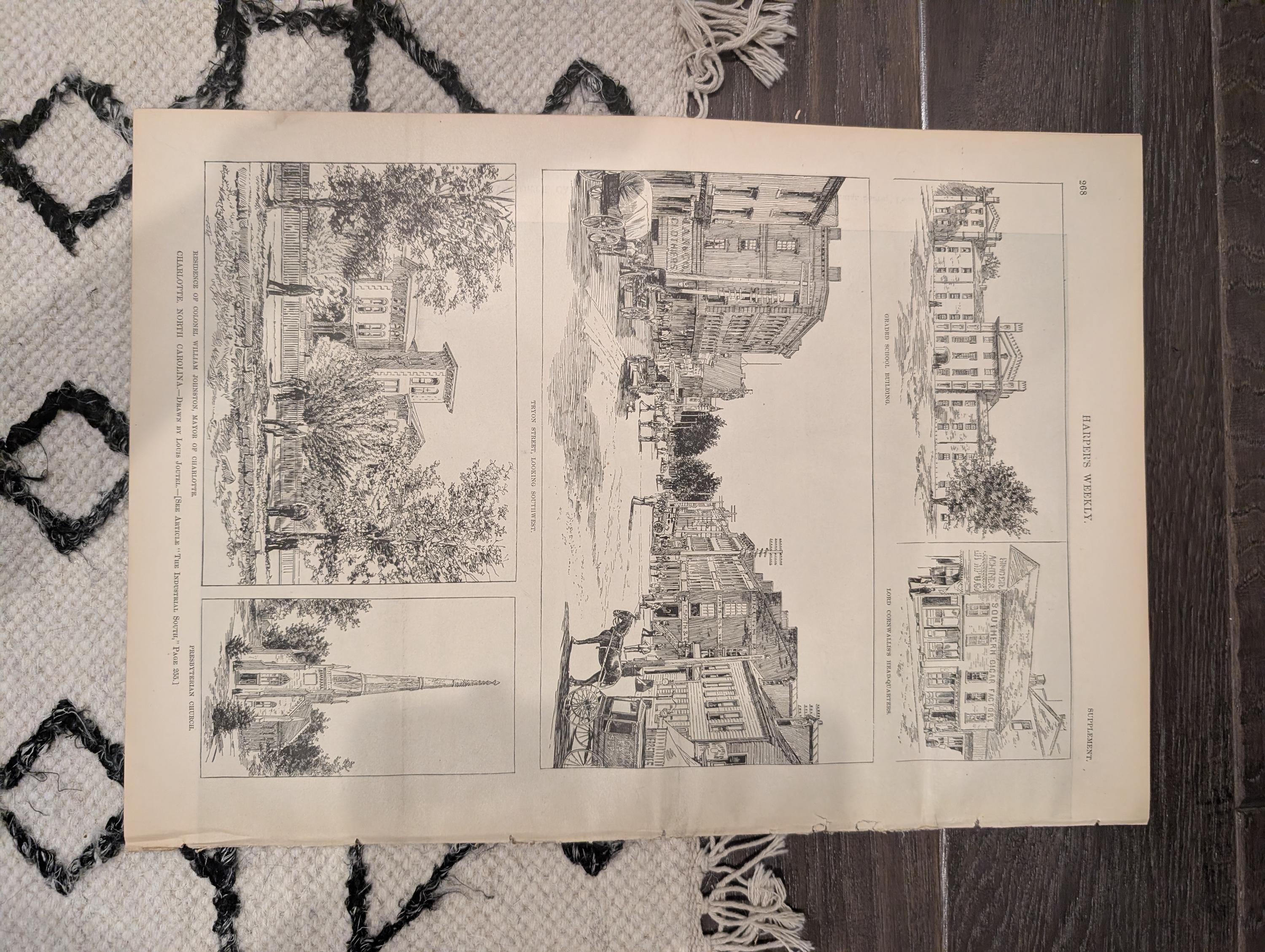 Harper’s Weekly – April 9, 1887 – Yellowstone in Winter, Elk Encounter, Old Faithful, Wild West Satire + NC “New South” Supplement