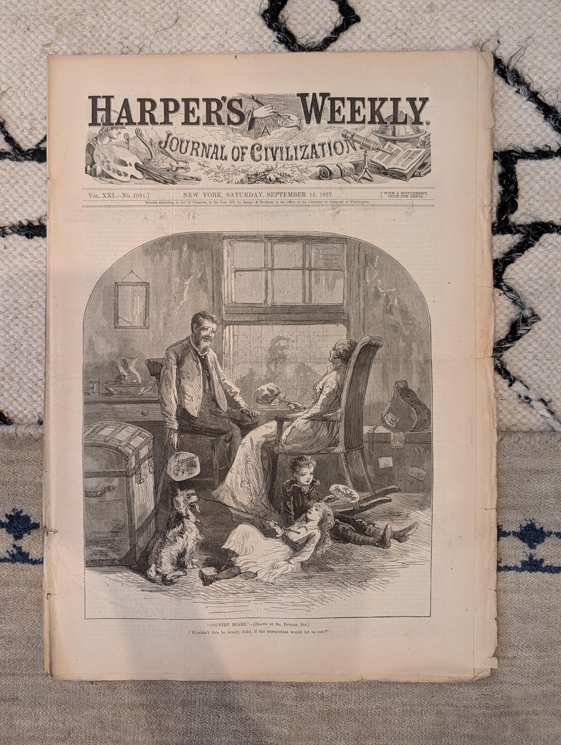 1877 Brigham Young Obituary, Cossacks vs. Bashi-Bazouks, Shumla — Sep 15
