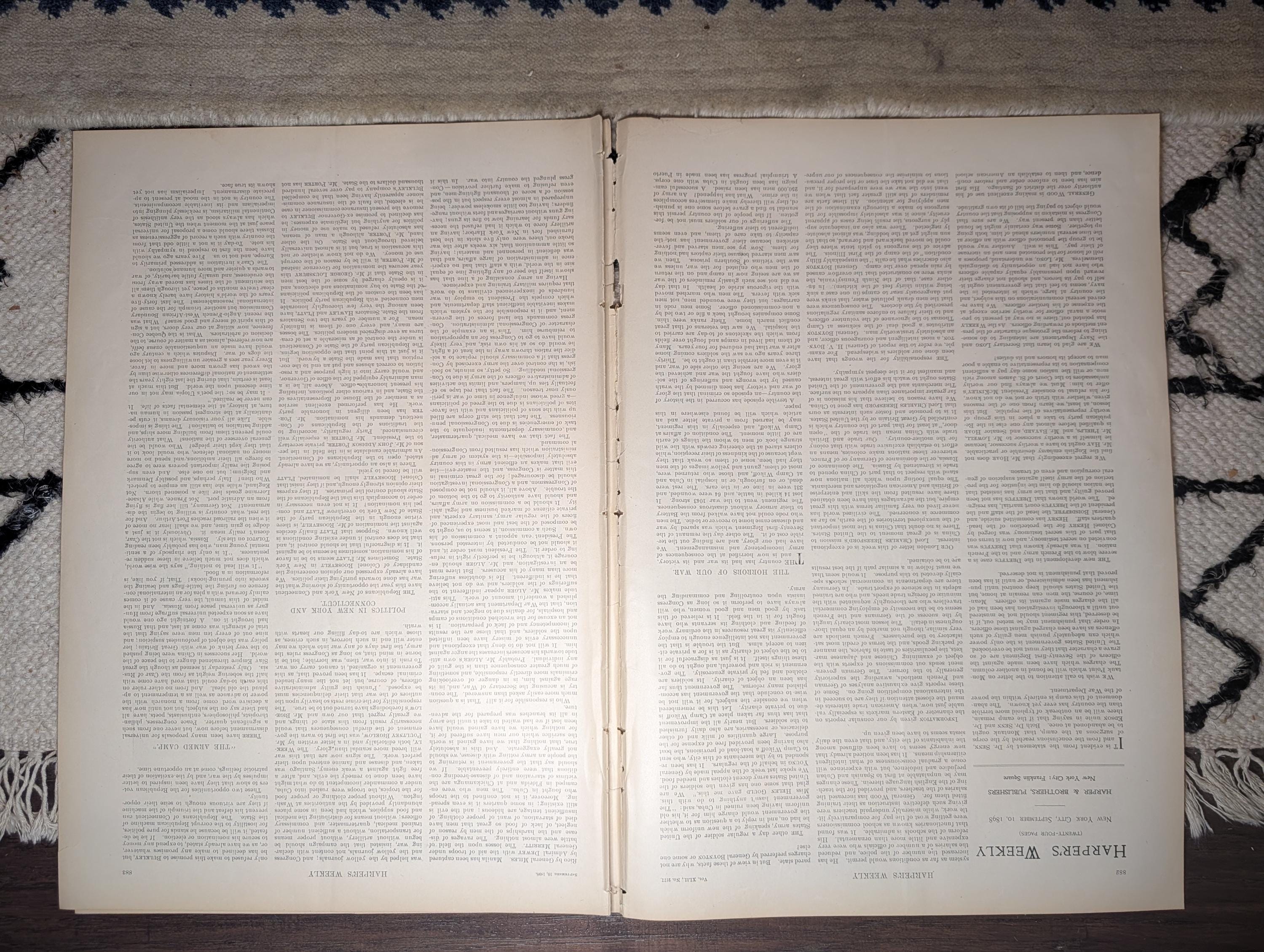 1898 Hawaii Flag Raised, 71st NY Homecoming, Golf Photos, Camp Wikoff — Sep 10