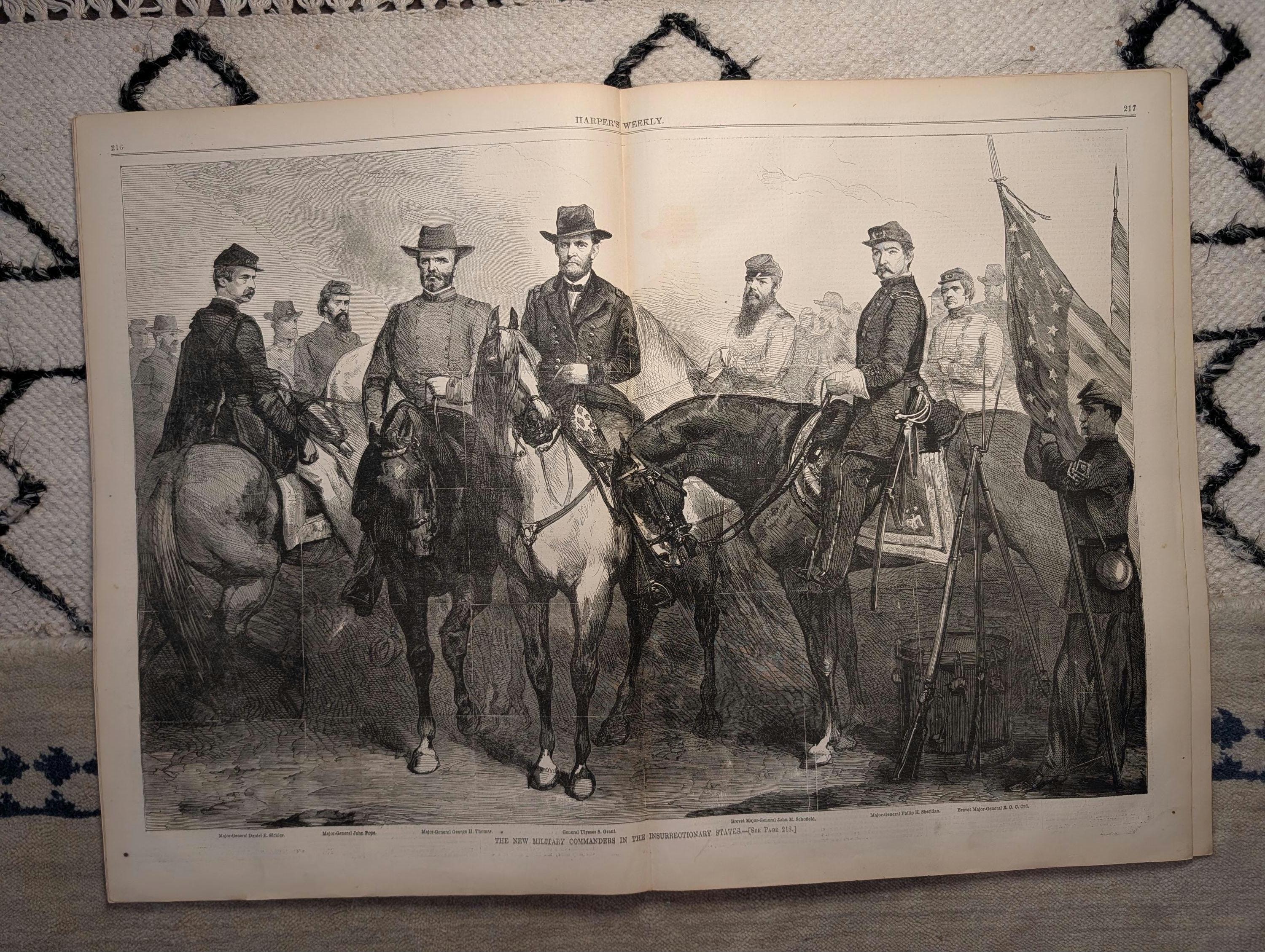 1867 Nast St. Patrick's Day, Reconstruction Commanders Centerfold — Apr 6