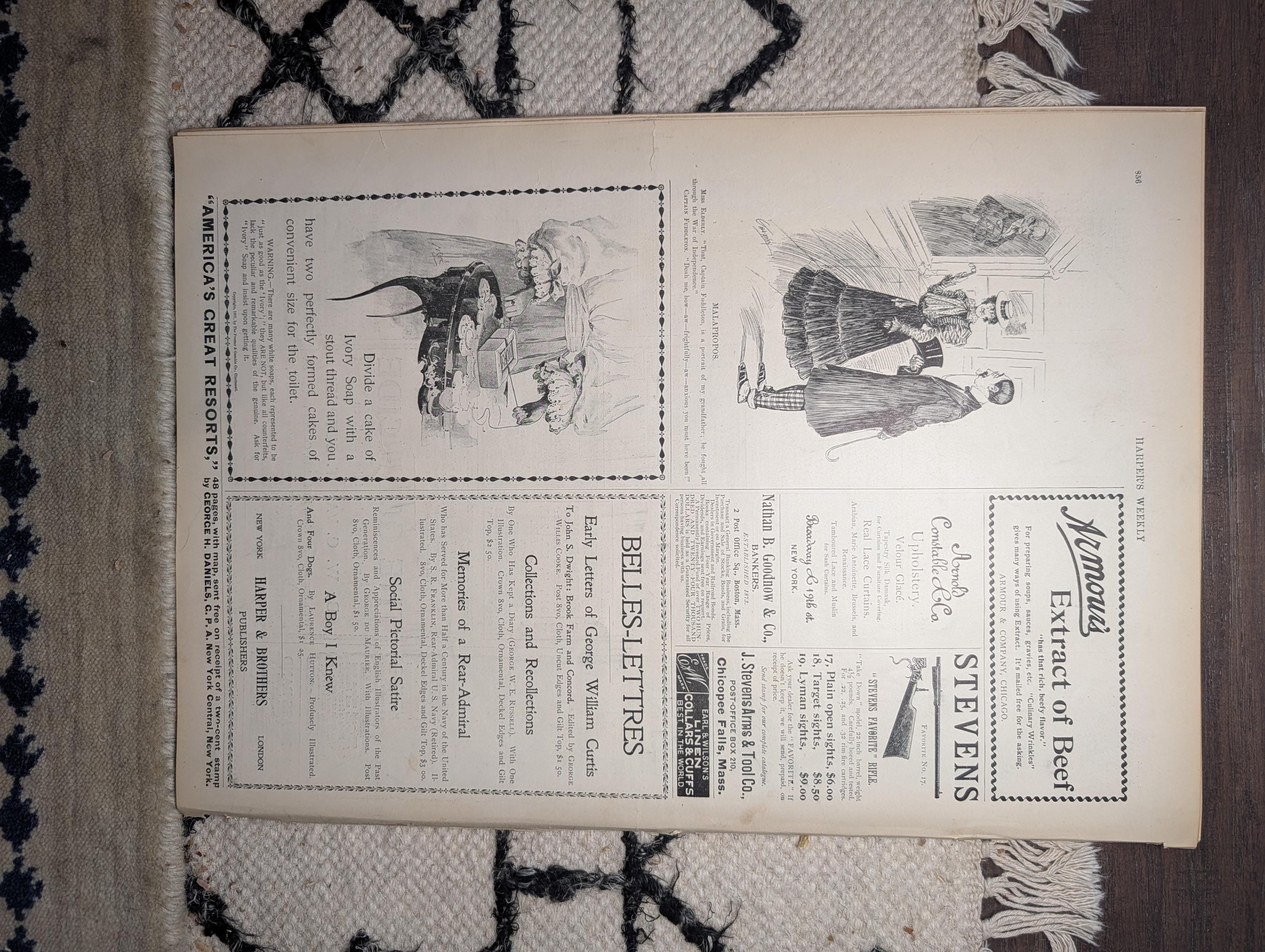 1898 Peace Protocol Ends Spanish War, Camp Wikoff, Klondike — Aug 27