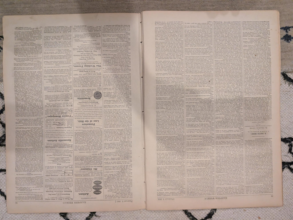 1861 Alabama Delegation Secession Harper's Weekly Feb 09 Montgomery Map