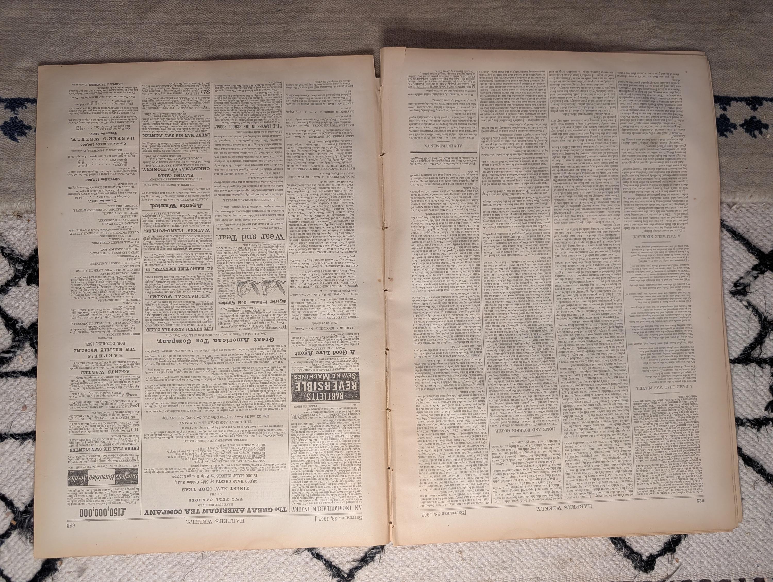 1867 Horace Greeley Oration, Hop Picking NY, Black Voter Registration NC — Sep 28