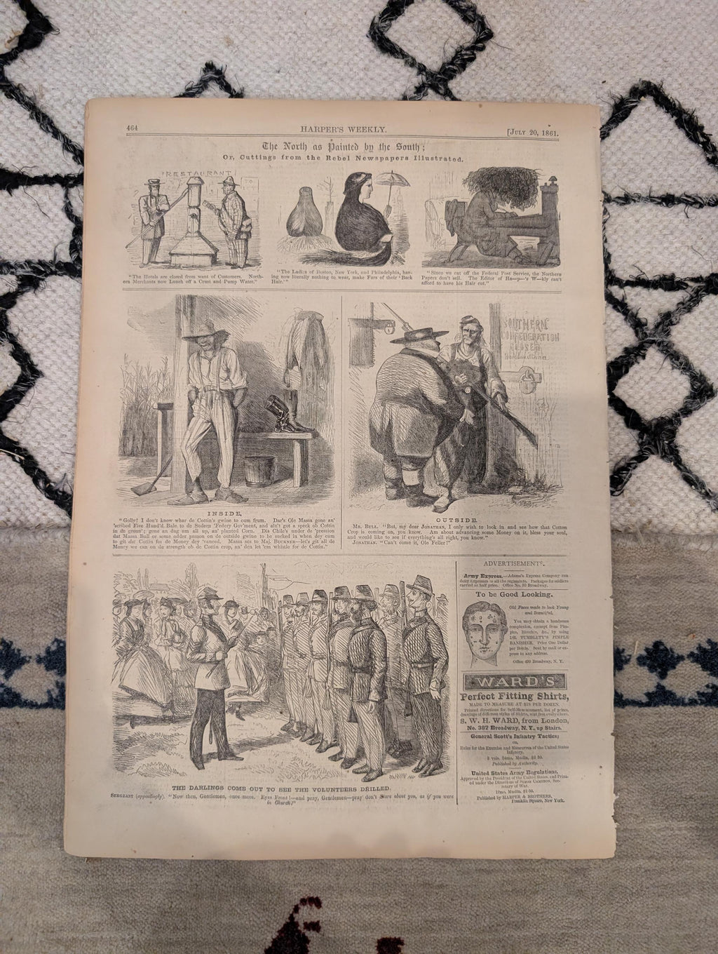 1861 Winslow Homer Watertown Arsenal Harper's Weekly July 20 Brooklyn Navy Yard