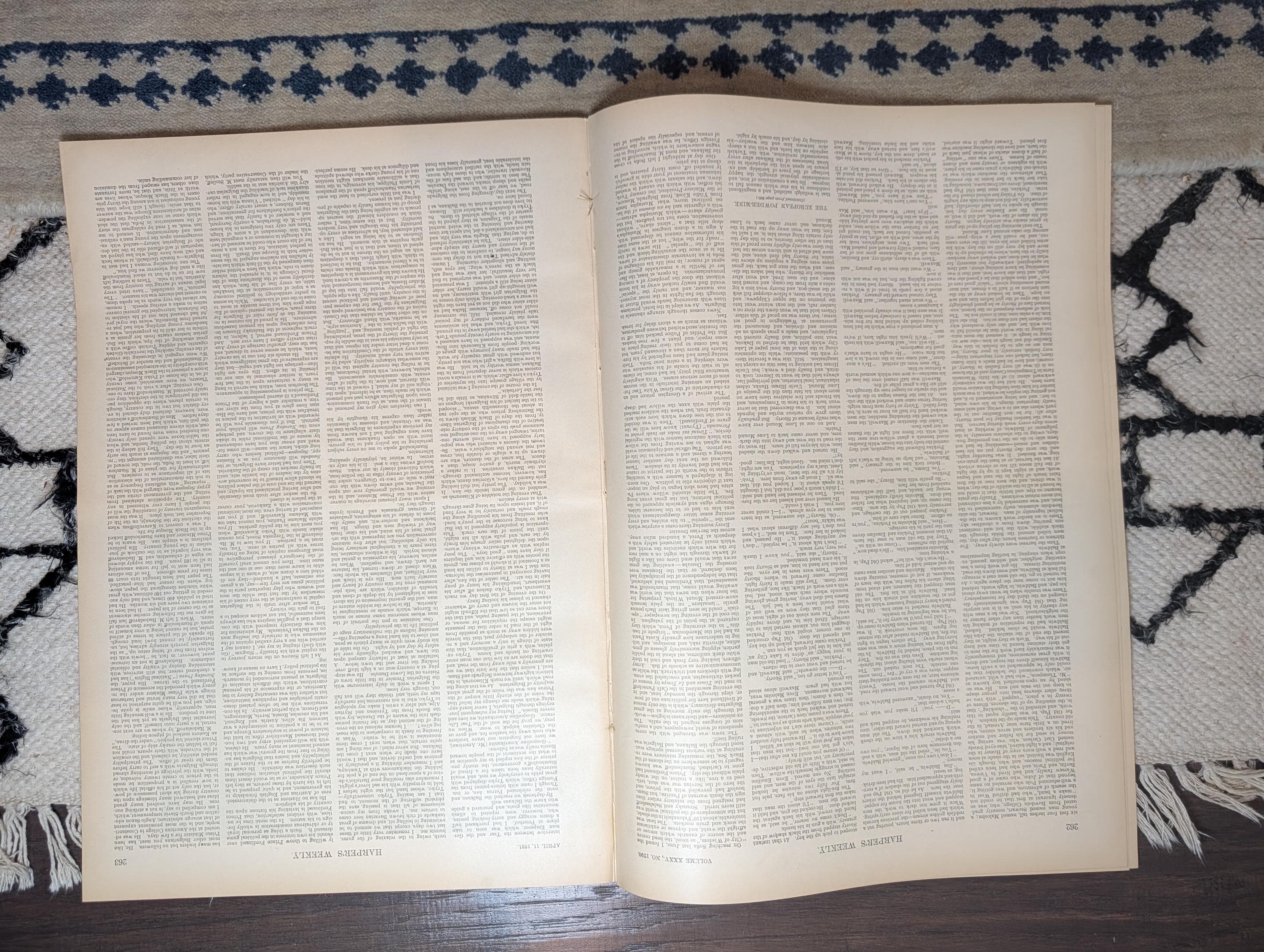 1891 Chilean Civil War, Versailles Fountains Centerfold, Italian Navy — Apr 11