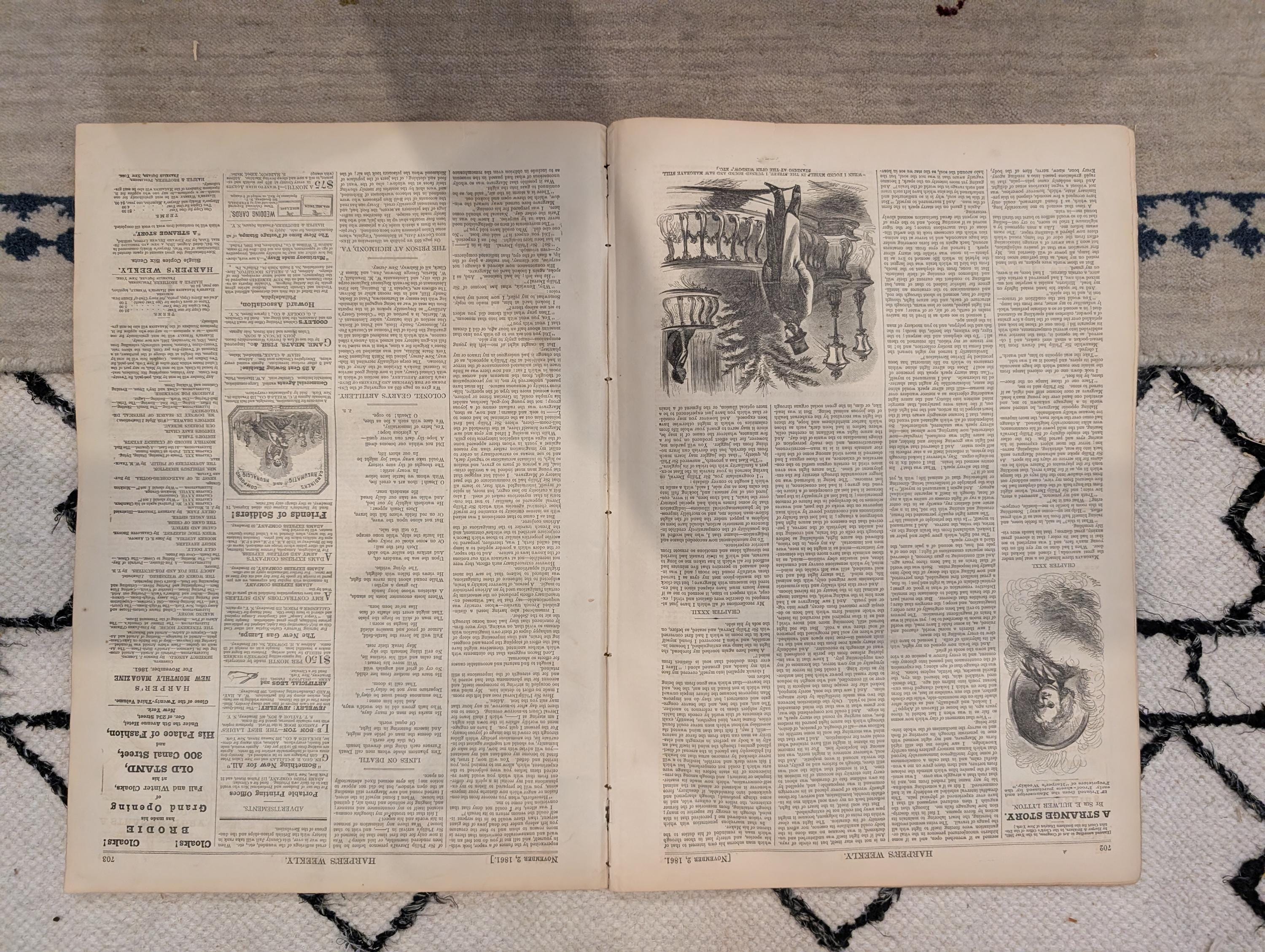 1861 Ironclad Merrimac Harper's Weekly Nov 02 Port Royal Expedition Submarine