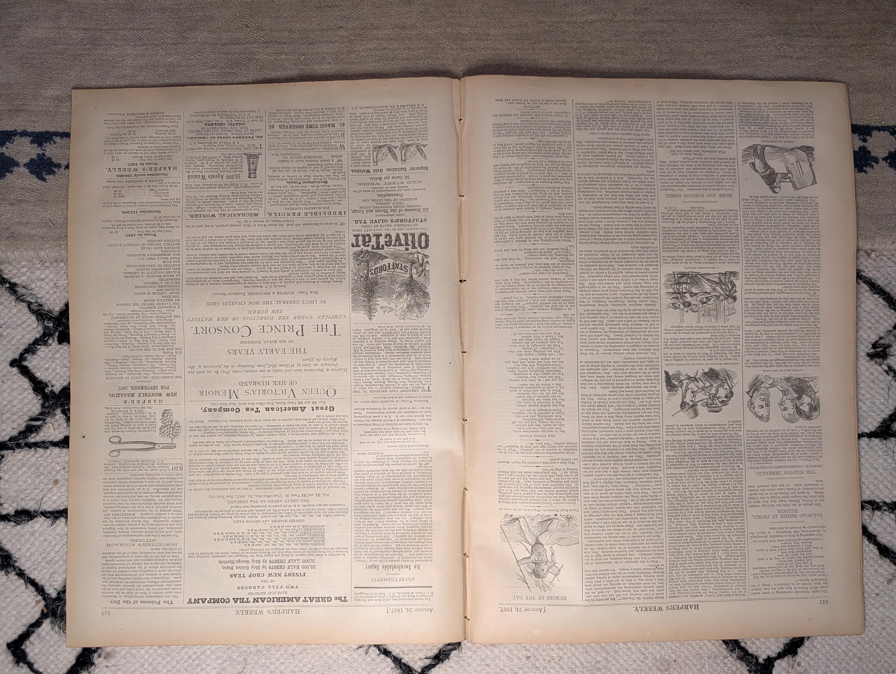 1867 Saratoga Races, Newport Round Tower Mystery, Sedgwick Obituary — Aug 24