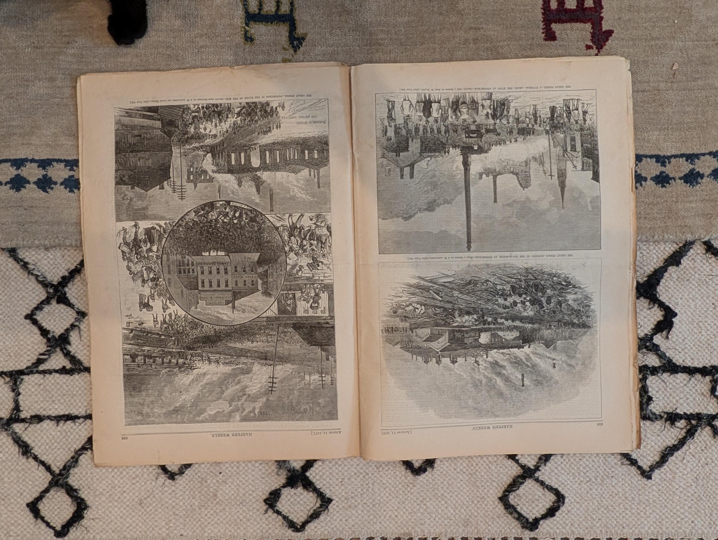 1877 Great Railroad Strike Baltimore & Pittsburgh, Danube Crossing — Aug 11