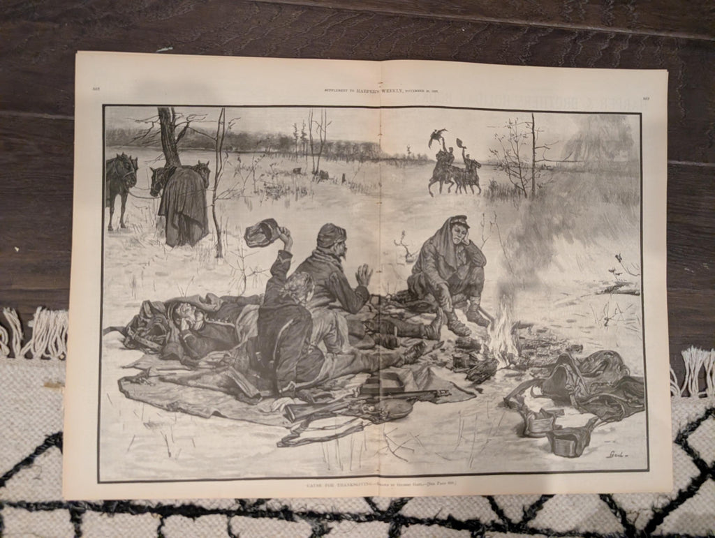 1887 Early Football and Baseball Harper’s Weekly Nov 26 – Remington Football Cover, San Francisco Baseball, Wild Hog Hunt, Naval Battle Scen