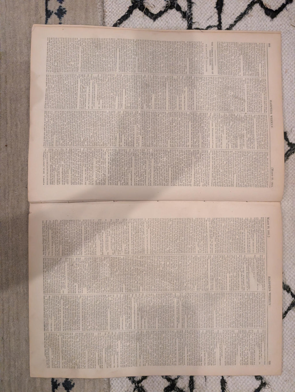 1861 Vassar College Sam Houston Harper's Weekly March 30 New Orleans