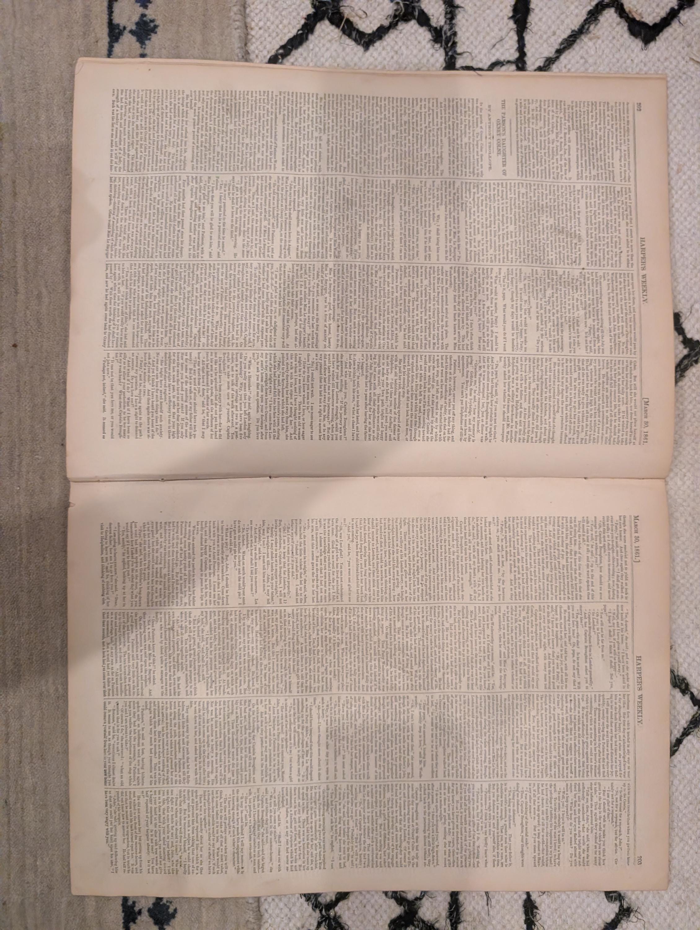 1861 Vassar College Sam Houston Harper's Weekly March 30 New Orleans