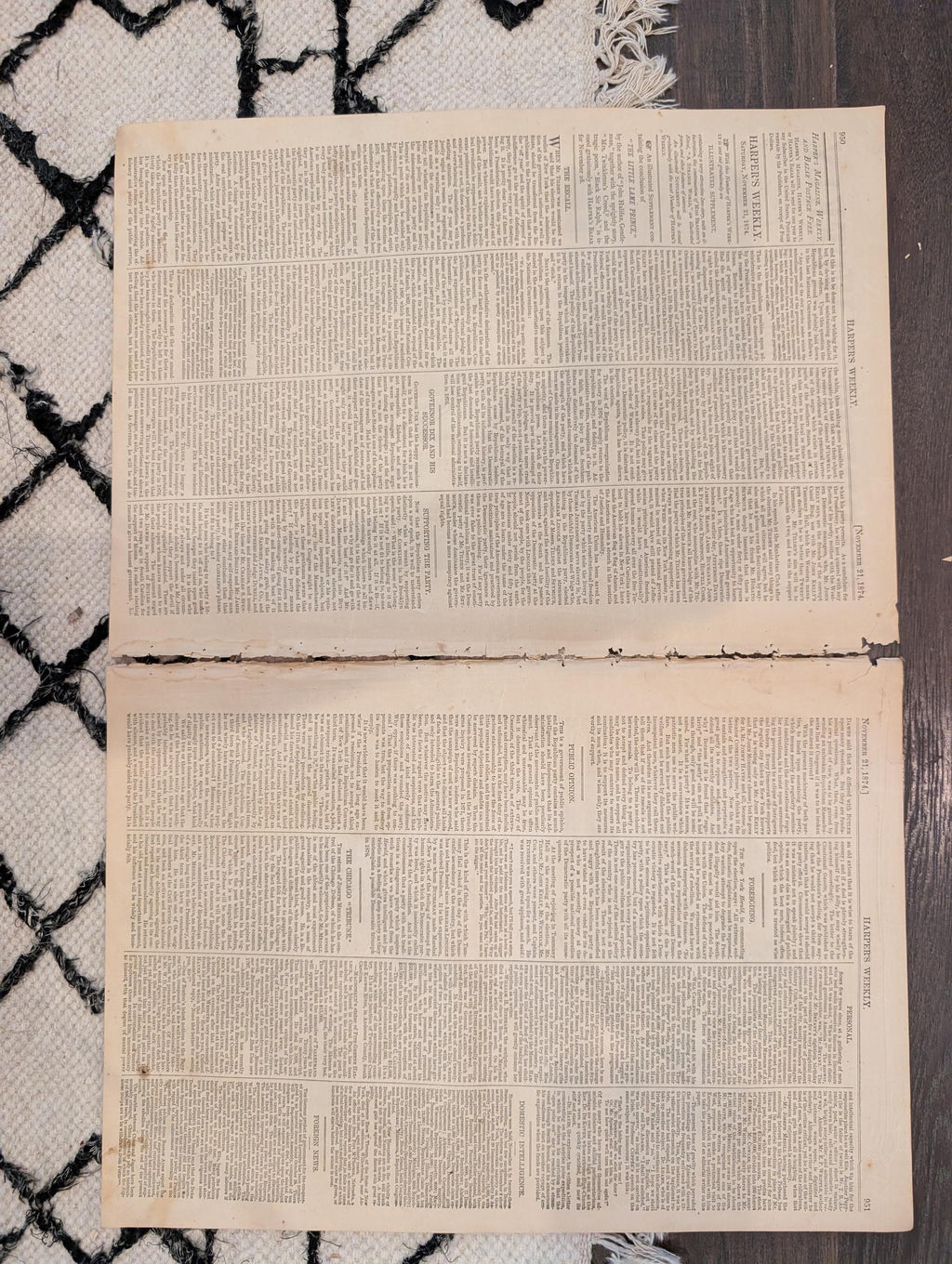 1874 Republican Elephant Nast, Tilden Governor, Family Lawyer — Nov 21