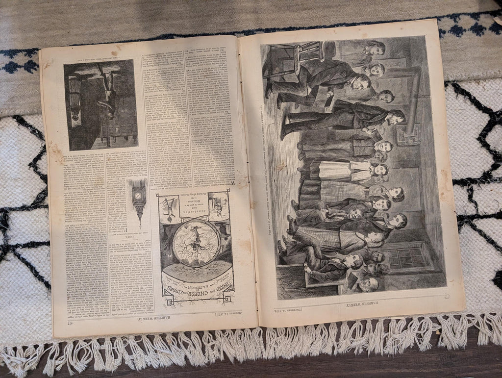 1872 Boston Fire Panoramic Print Harper's Weekly Dec 14 Supplement