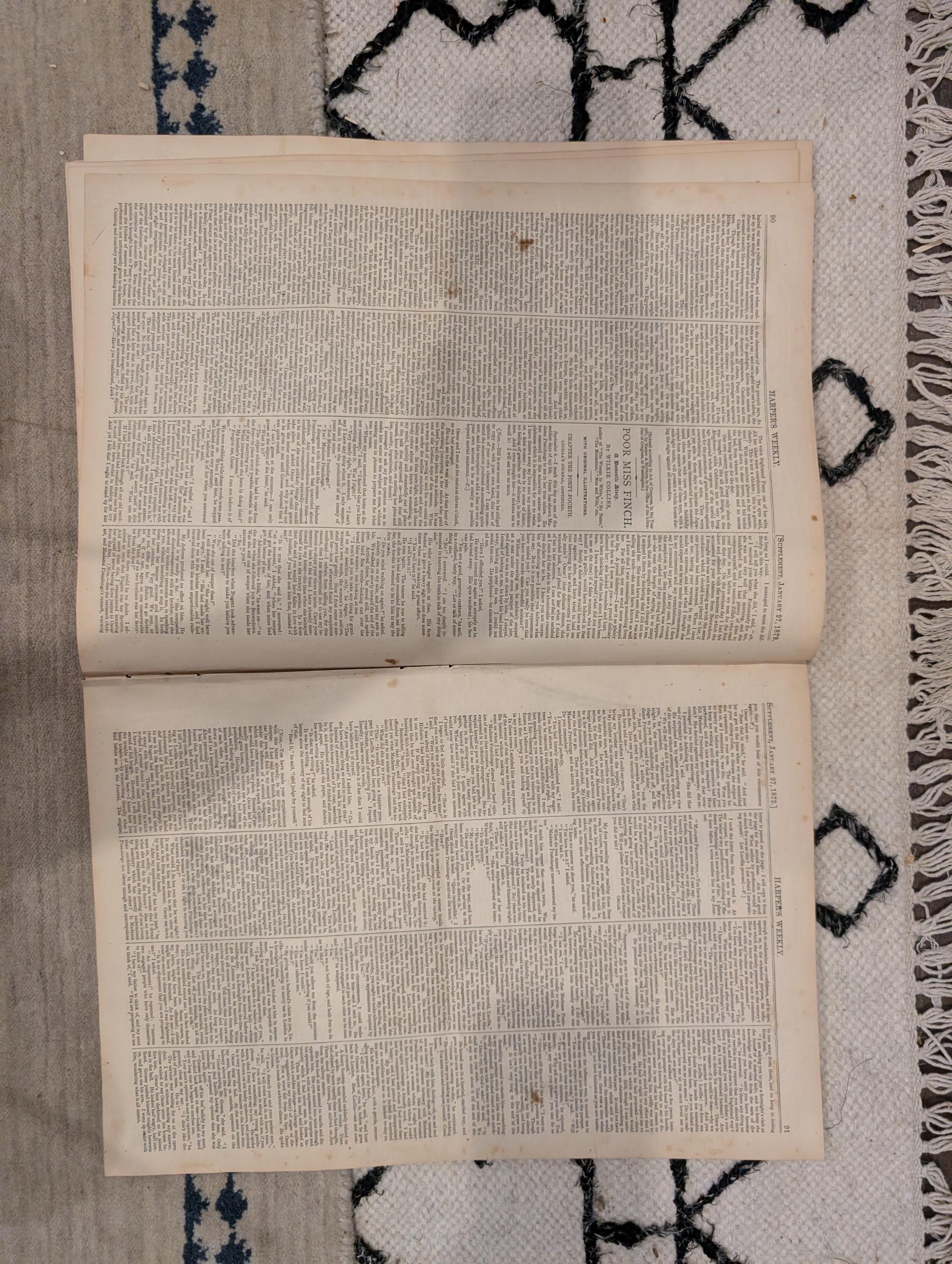 1872 Ku Klux Klan Harper's Weekly January 27 Mormons Brigham Young