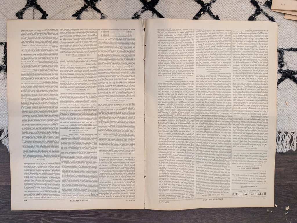 1881 Garfield Assassination Special Edition, Nast "At Liberty's Door," Lincoln — Jul 23
