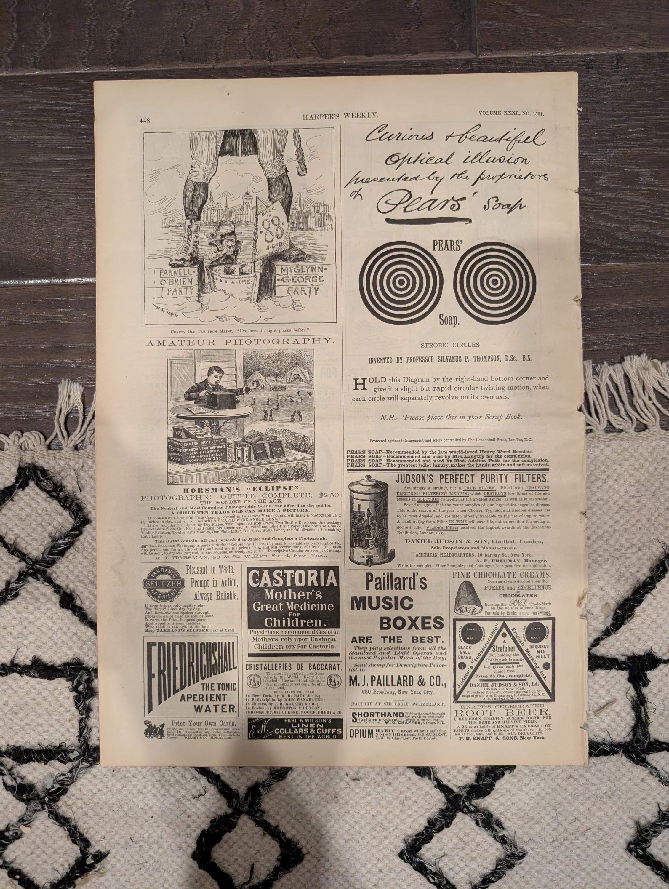 Harper’s Weekly — June 18, 1887 — ACTORS’ MONUMENT, Frederic Remington Horse Racing, Princeton College Centerfold, Queen Victoria Portraits