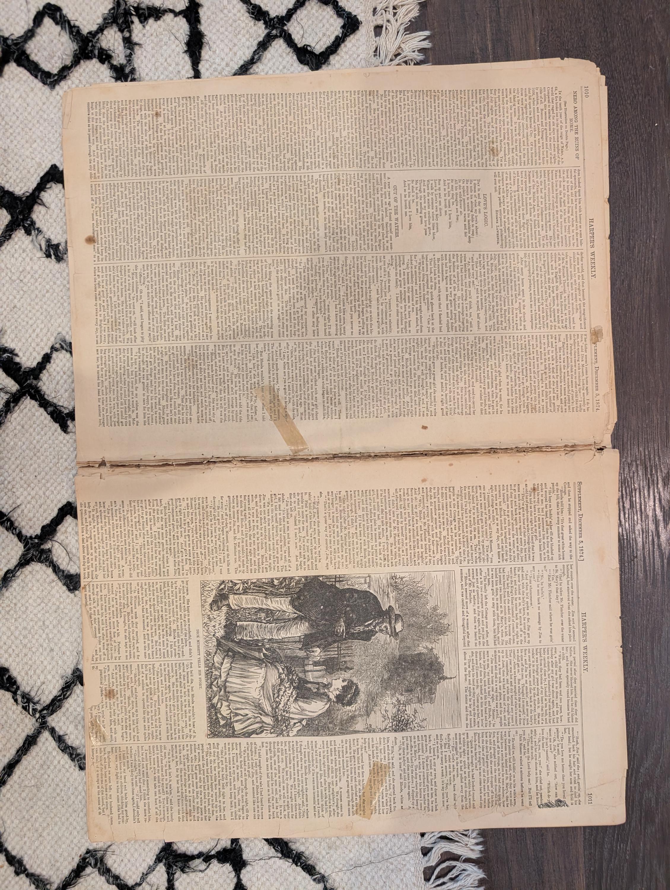 1874 Nast on Grant, Nero Centerfold, Arctic Discovery, Hogarth — Dec 5