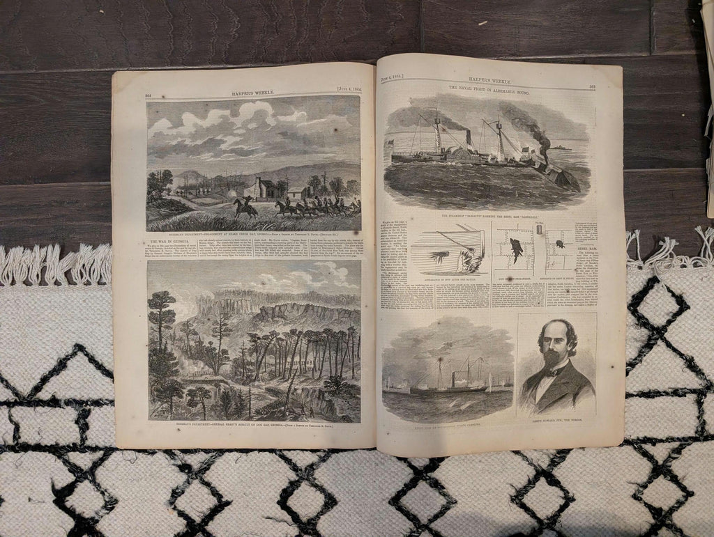 Harper's Weekly 1864 William T. Sherman June 04 Dug Gap Georgia