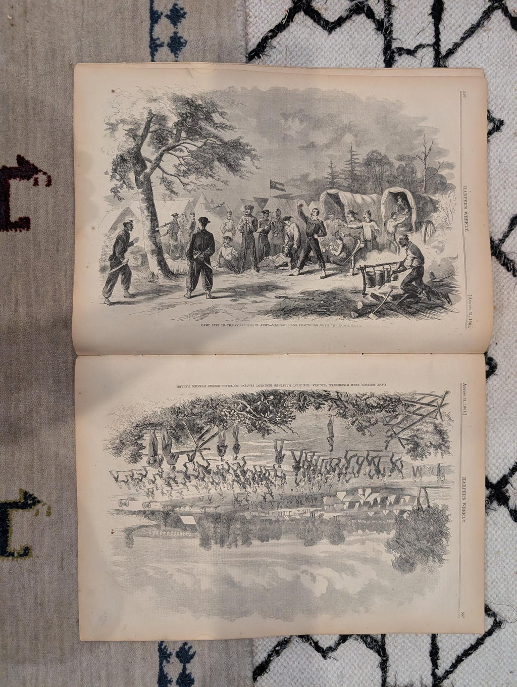 1861 Winslow Homer Havelocks Harper's Weekly June 29 Big Bethel Zouaves